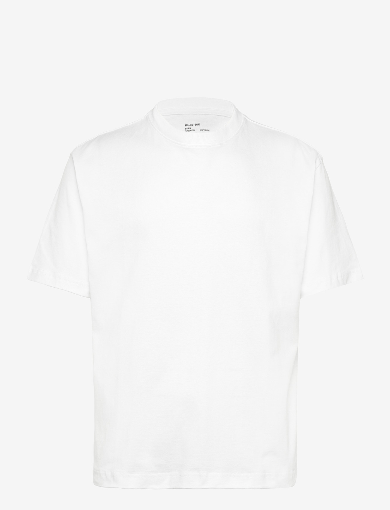 Weekday - RELAXED FIT T-SHIRT - kortärmade t-shirts - white - 0