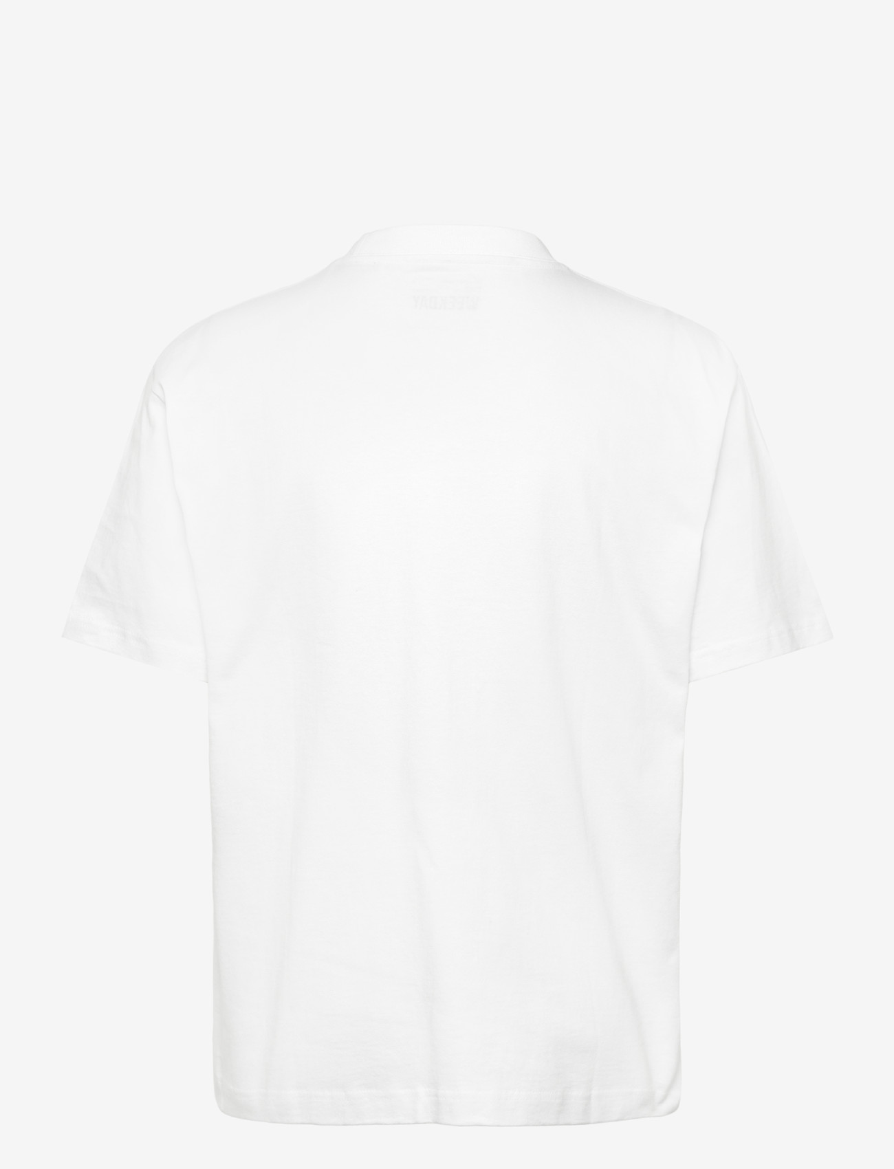 Weekday - RELAXED FIT T-SHIRT - kortärmade t-shirts - white - 1