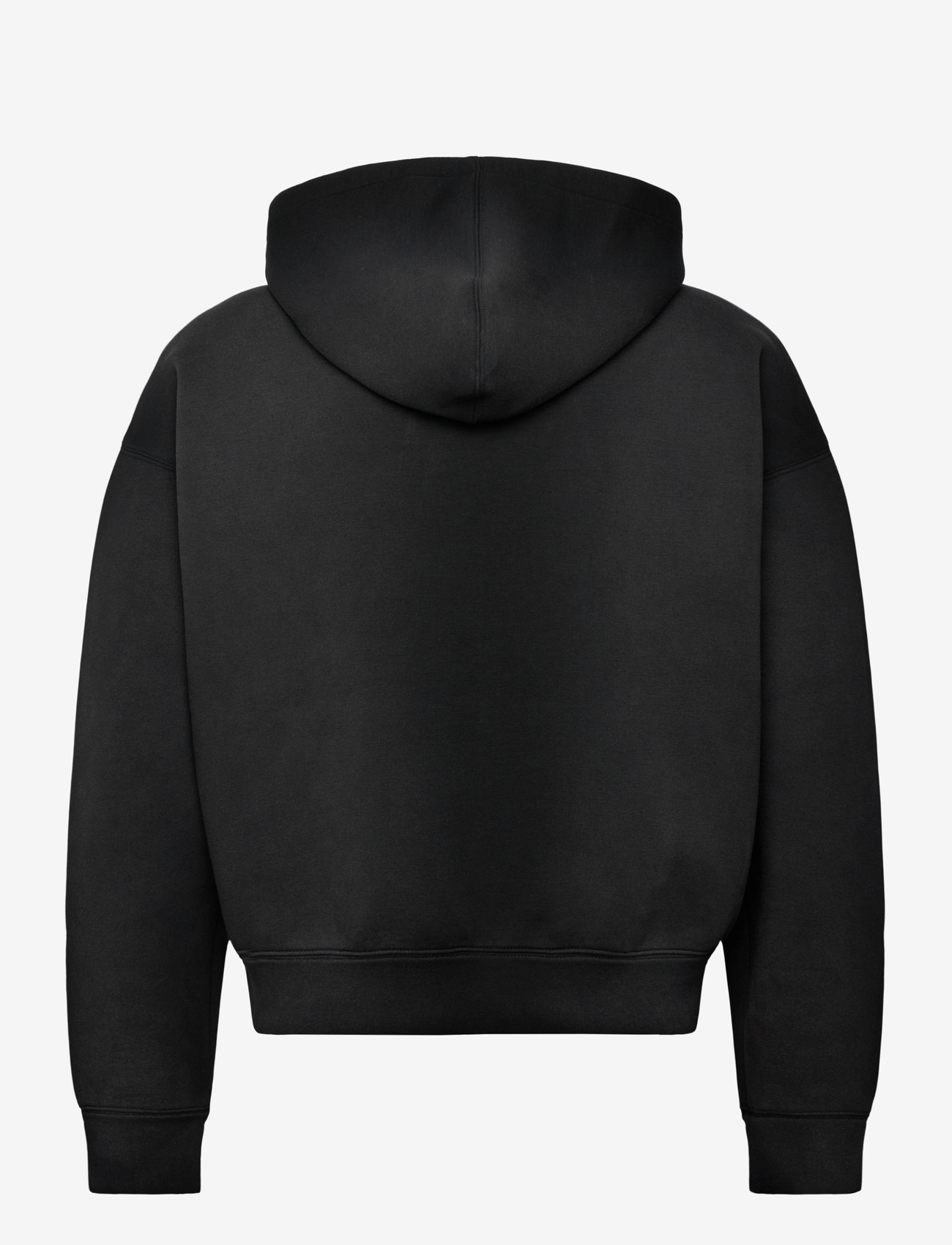 Weekday - Simon Washed Scuba Zip Hoodie - hoodies - washed black - 1