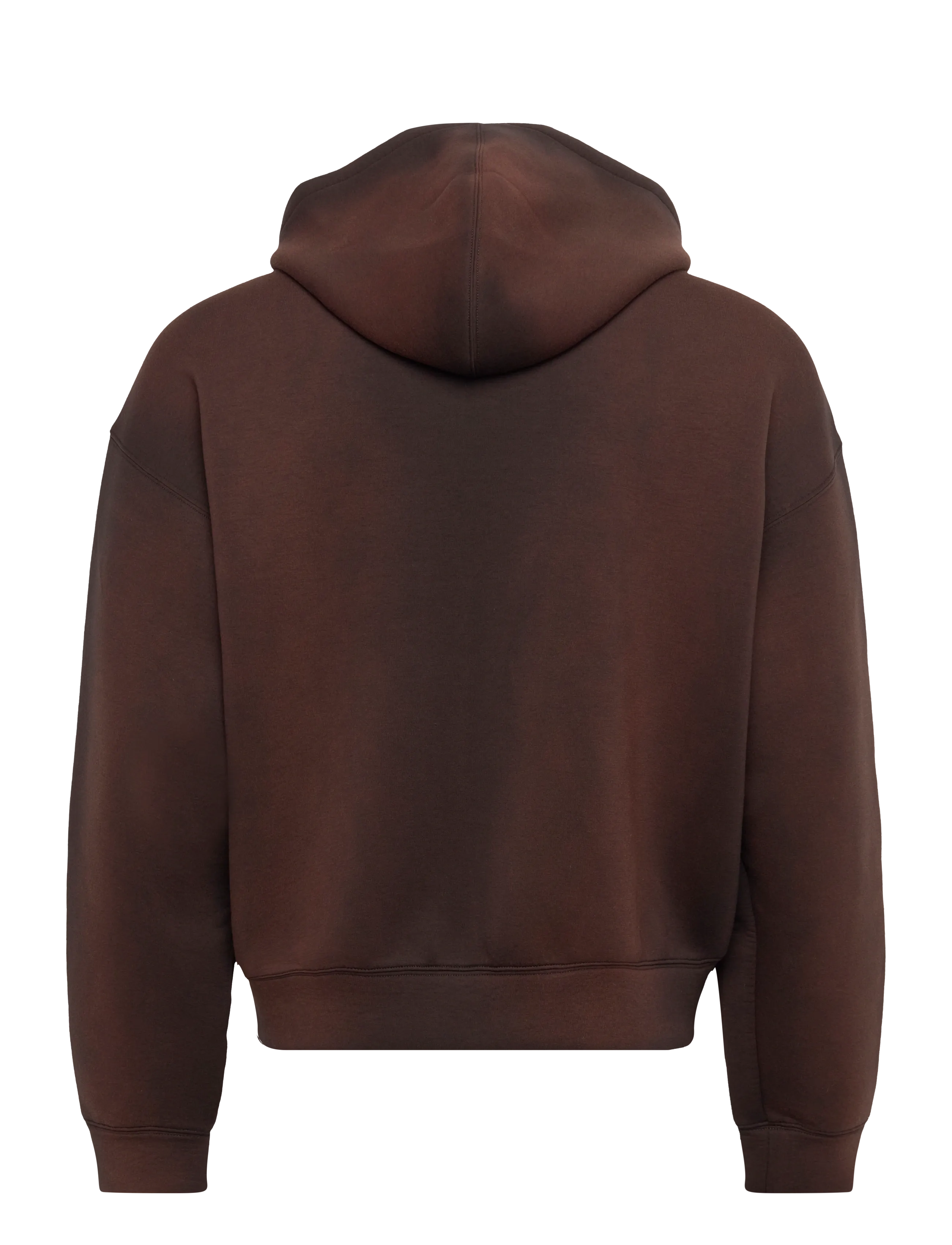 Weekday - Simon Washed Scuba Zip Hoodie - kapuzenpullover - washed brown - 1