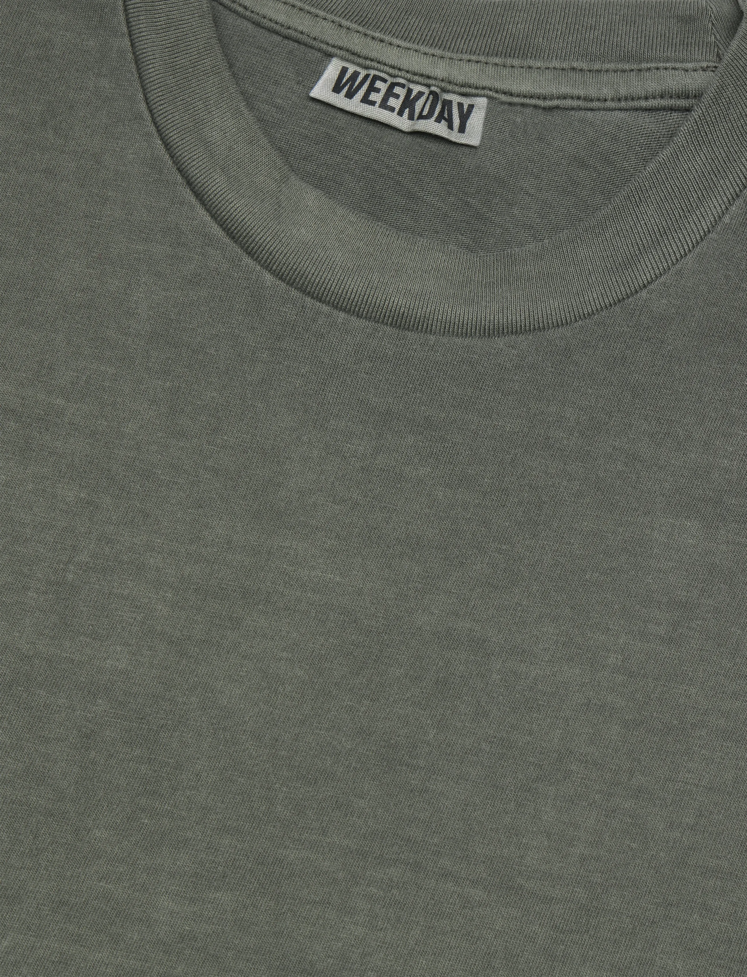Weekday - Loose Fit Square Cotton Tank Top - tank tops - khaki wash - 2