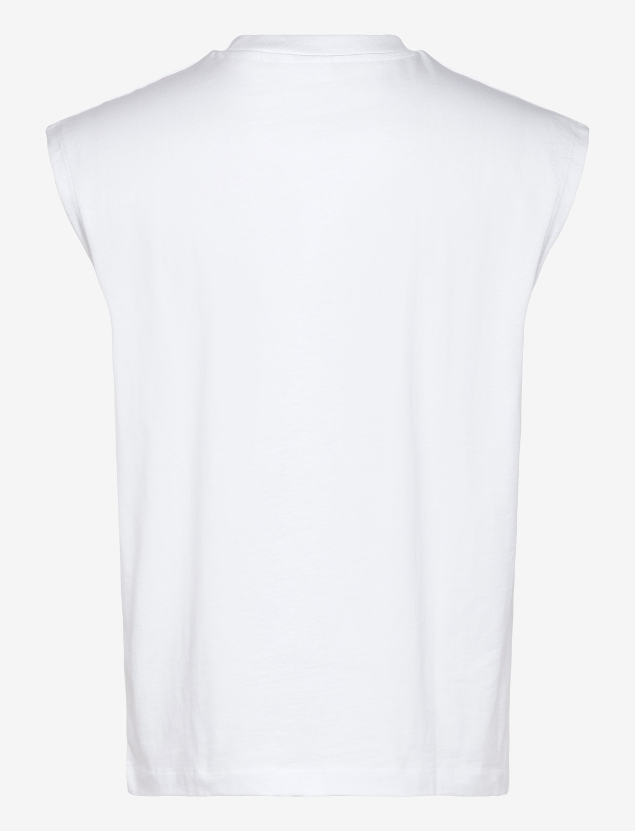 Weekday - Loose Fit Square Cotton Tank Top - tank tops - white - 1