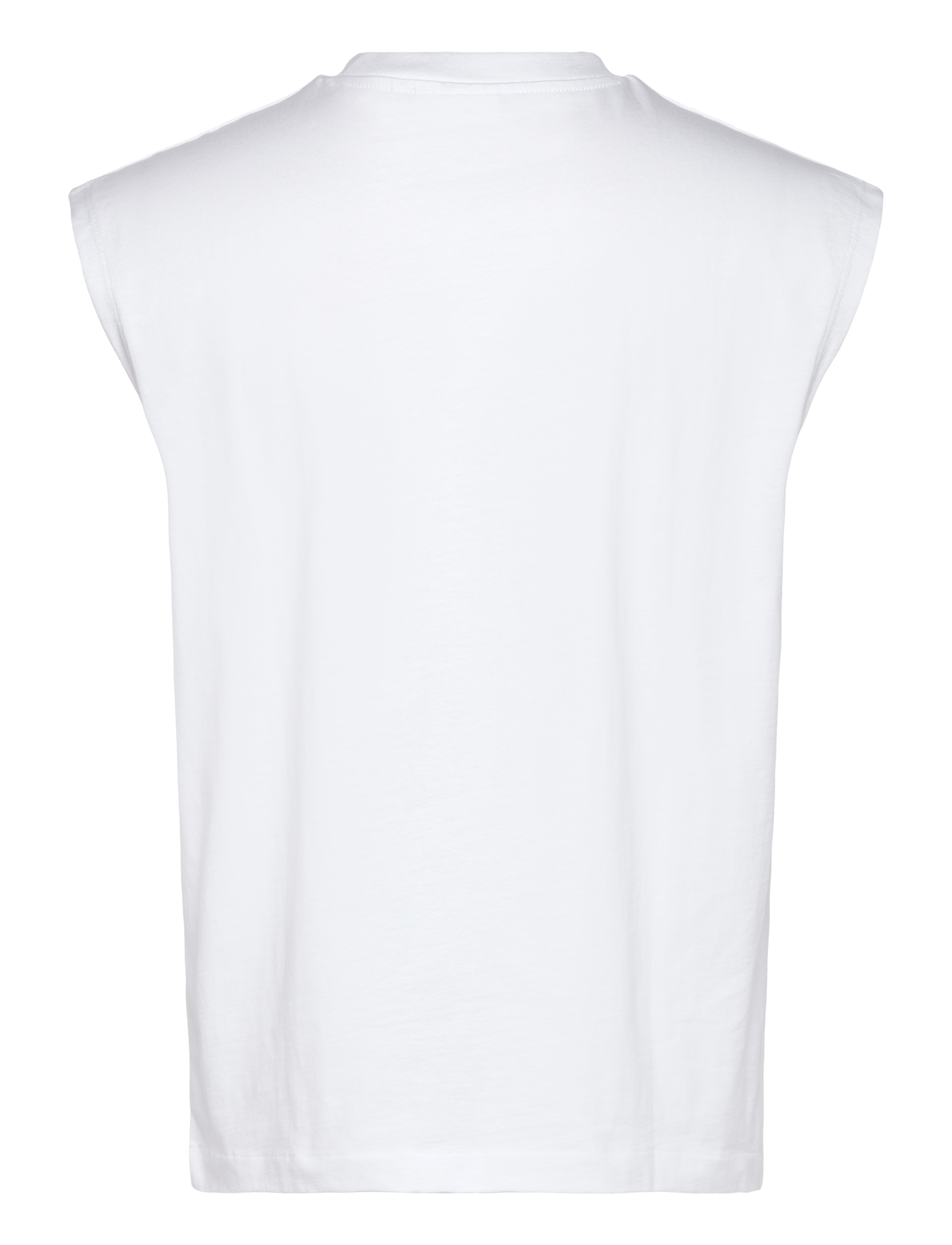 Weekday - Loose Fit Square Cotton Tank Top - tank tops - white - 1