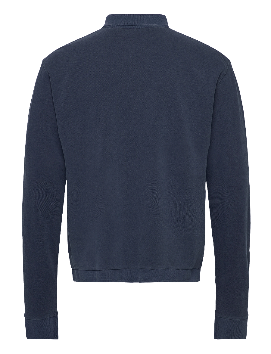 Weekday - Tennis Long Sleeve Pique - freizeithemden - dark navy - 1