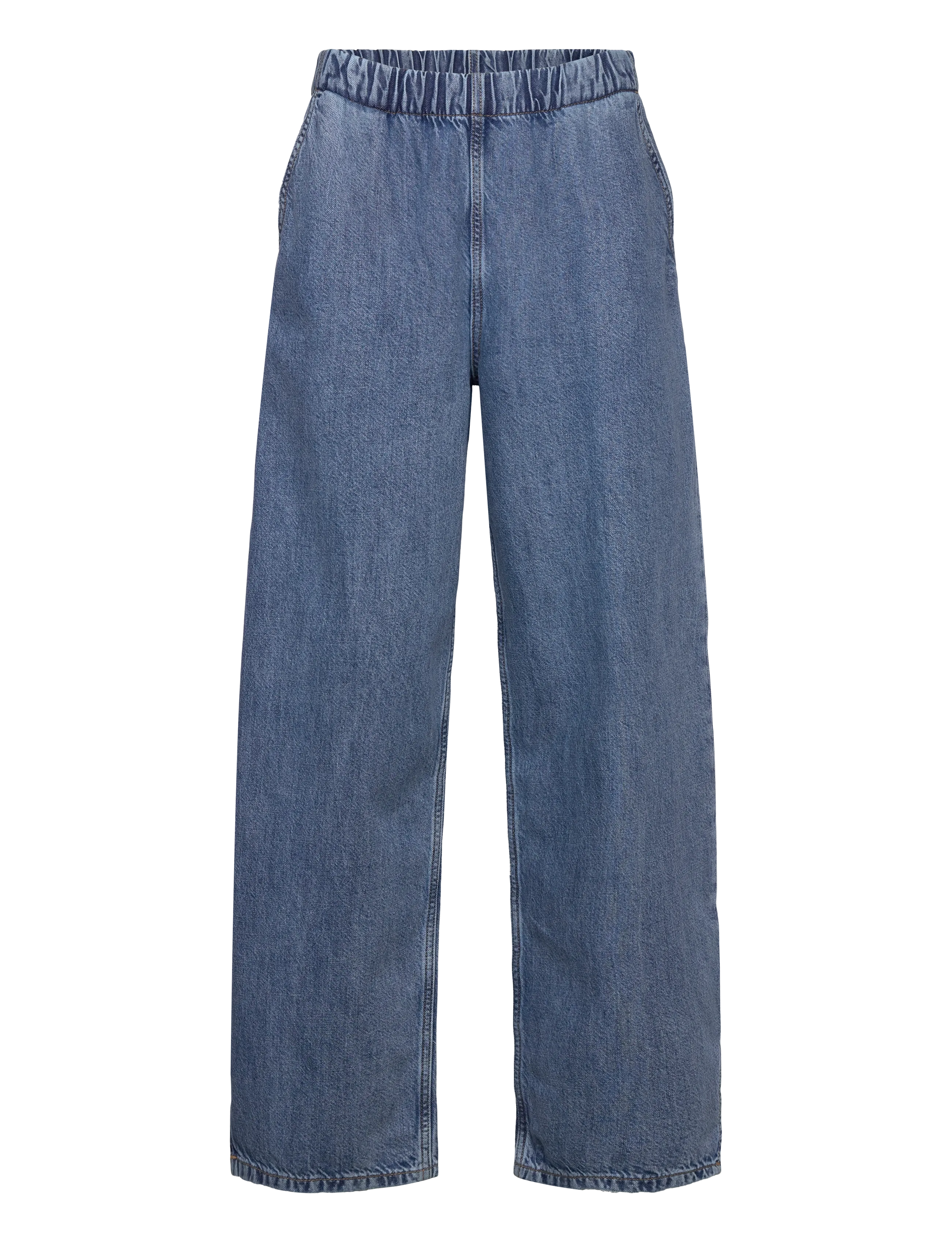 Weekday Astro Baggy Denim Joggers, L, Jeans, Blau - Relaxed, Frauen