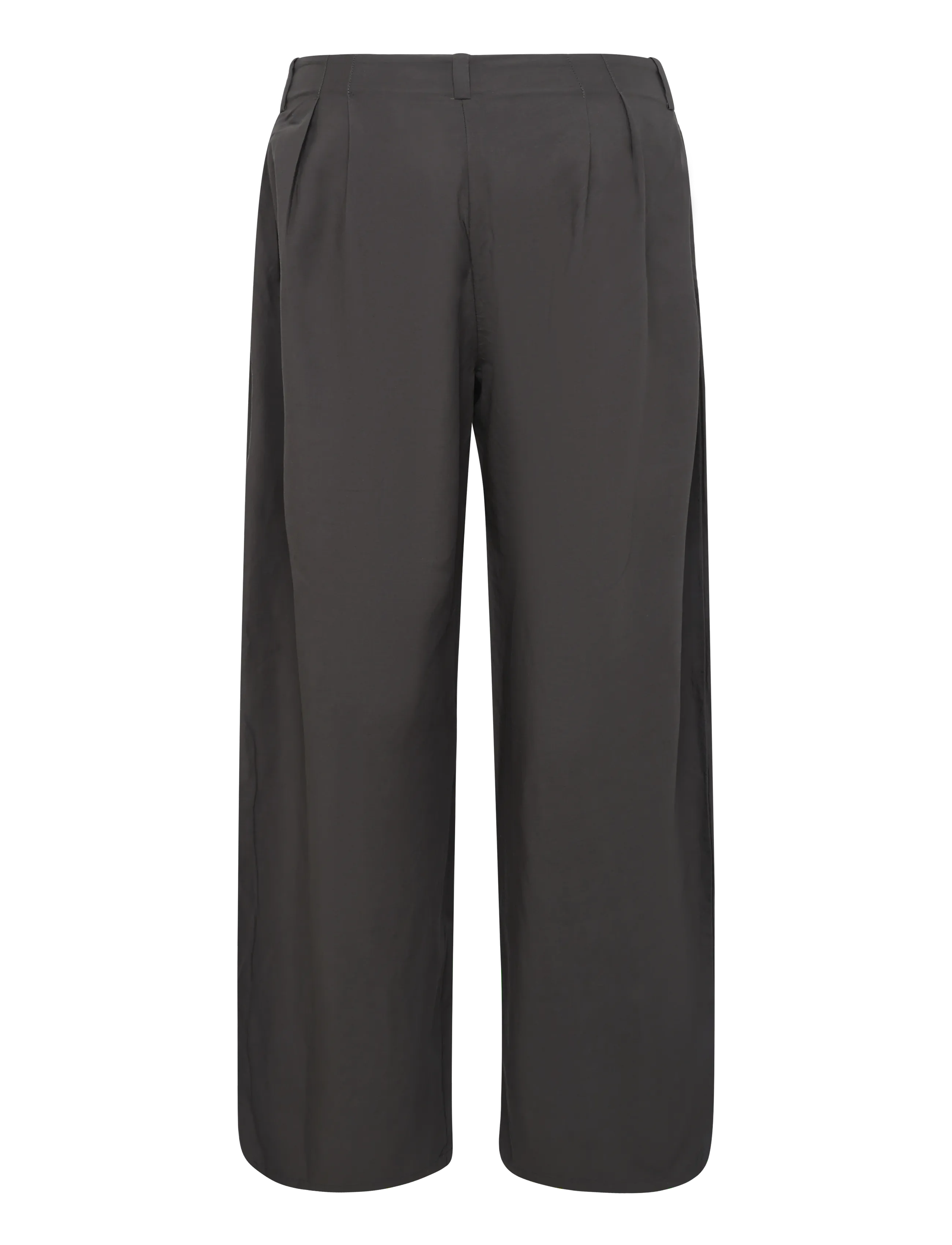 Weekday - Low Rise Wide Leg Pleated Trousers - hosen mit weitem bein - dark grey - 1