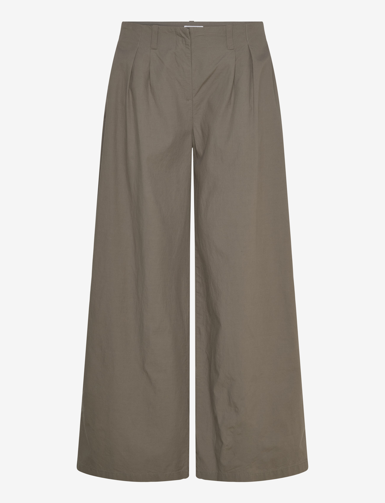 Weekday - Aya Pleated Trousers - wide leg trousers - grey - 1