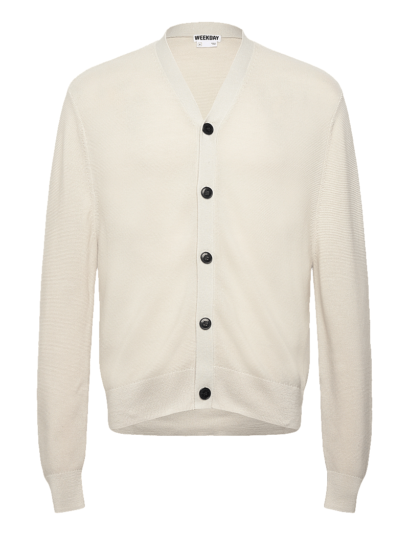 Weekday - Regular Fit Button-Up Cardigan - neuletakit - beige - 0
