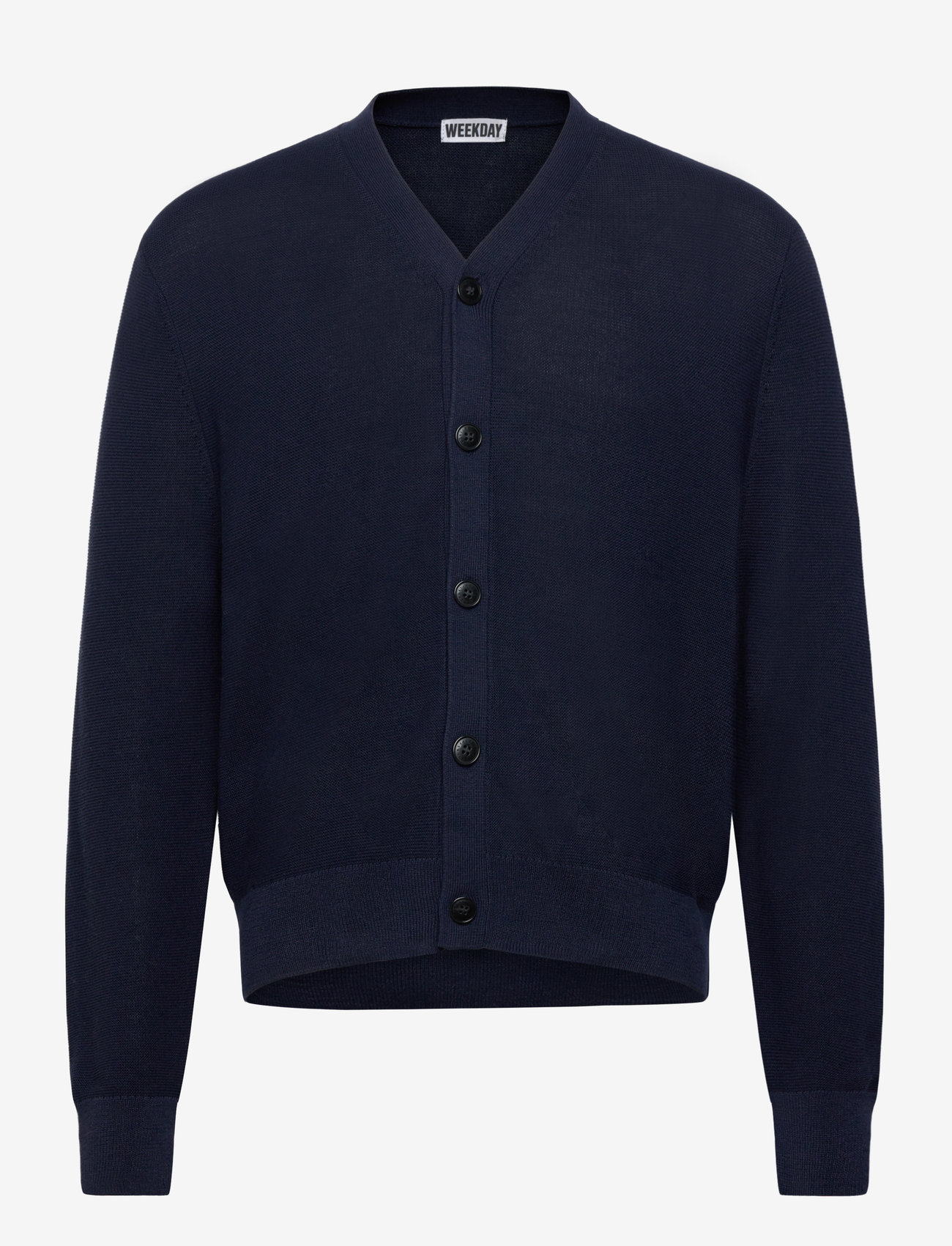Weekday - Regular Fit Button-Up Cardigan - cardigans - navy - 0
