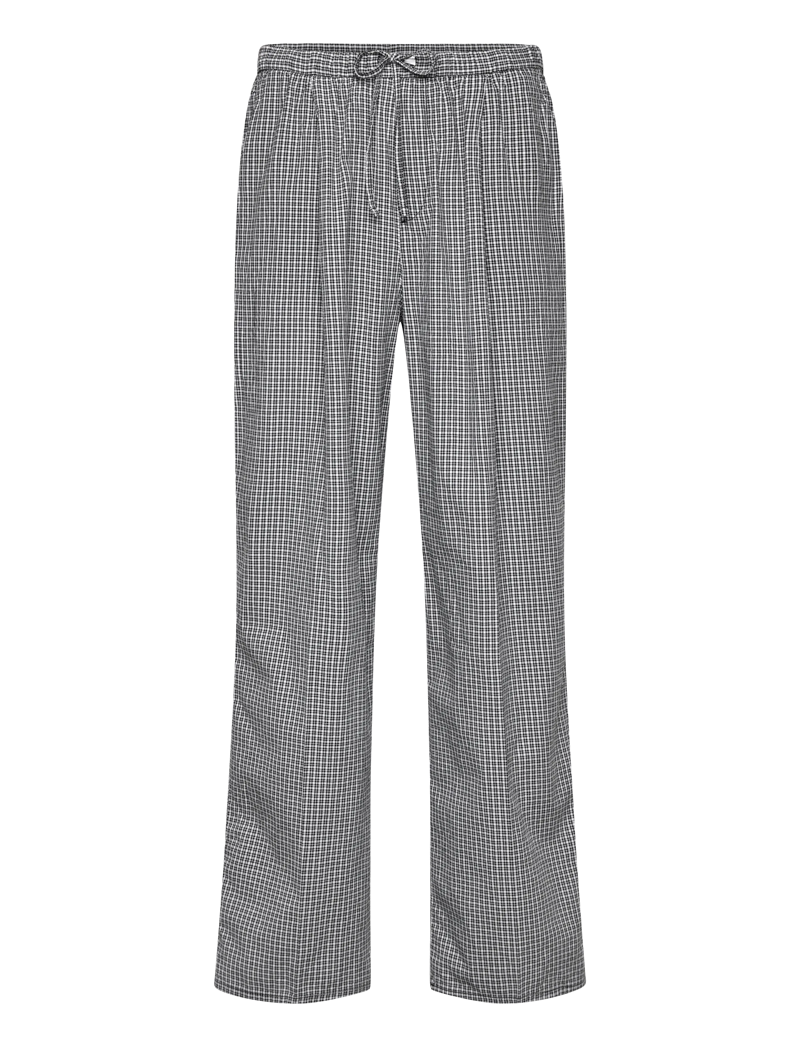 Weekday Loose Checked Trousers, Mænd, Løse Ternede Bukser, Sort, Str: 46