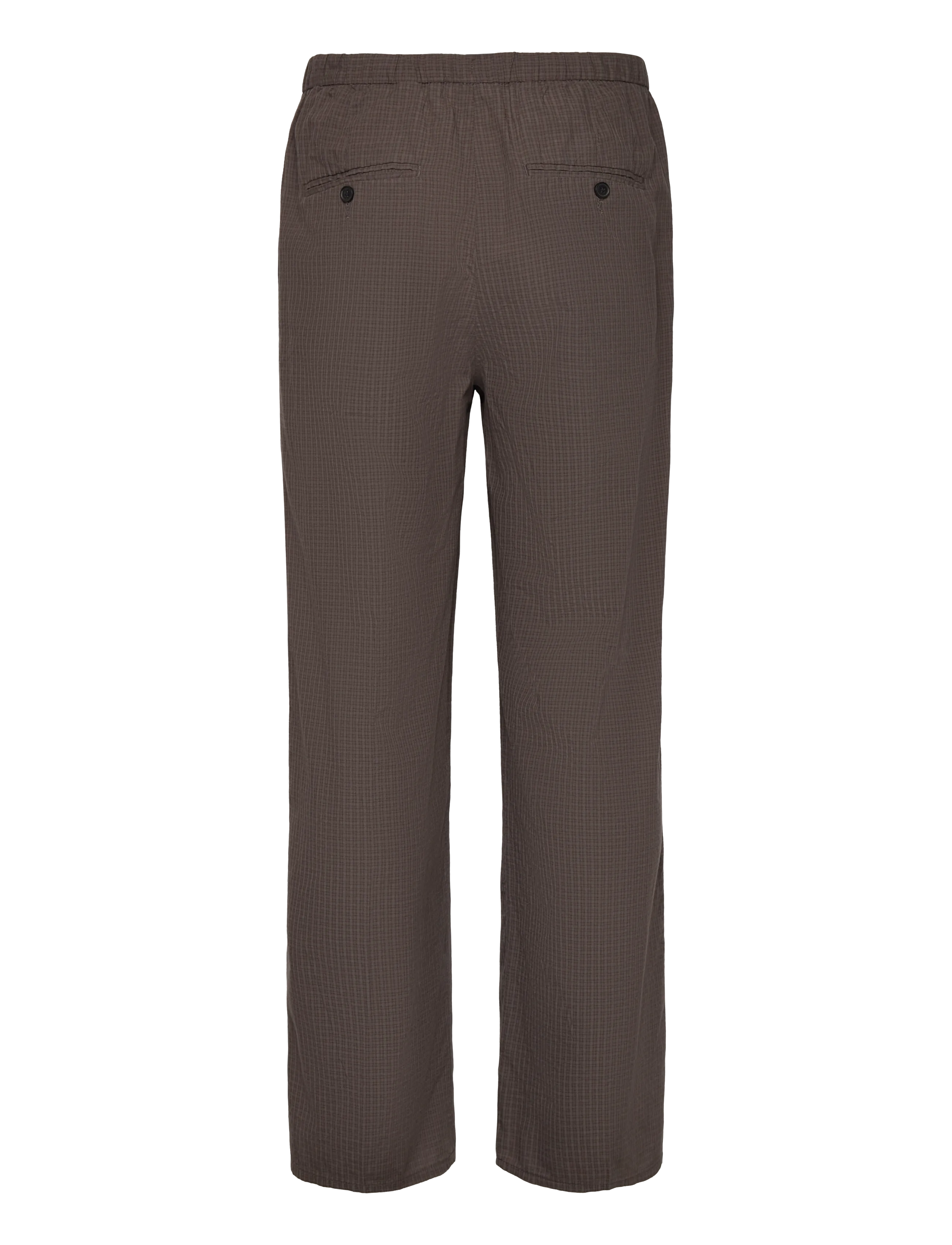 Weekday - Loose Checked Trousers - casual trousers - dark mole - 1