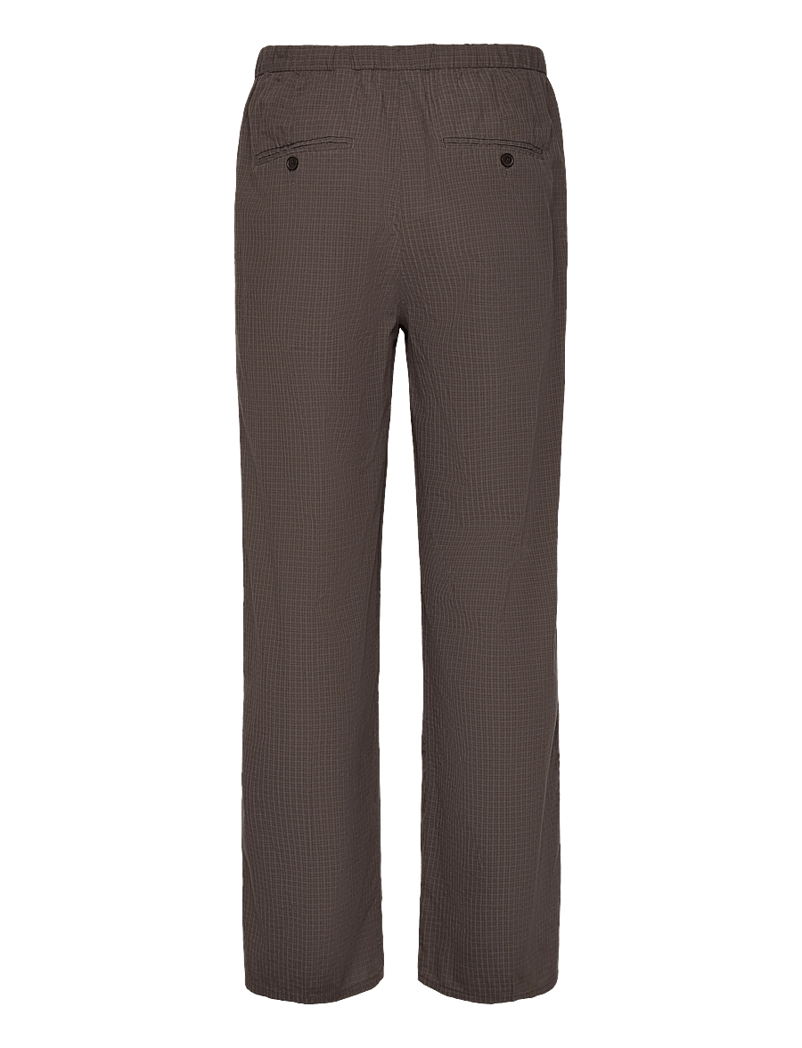 Weekday - Loose Checked Trousers - casual trousers - dark mole - 1
