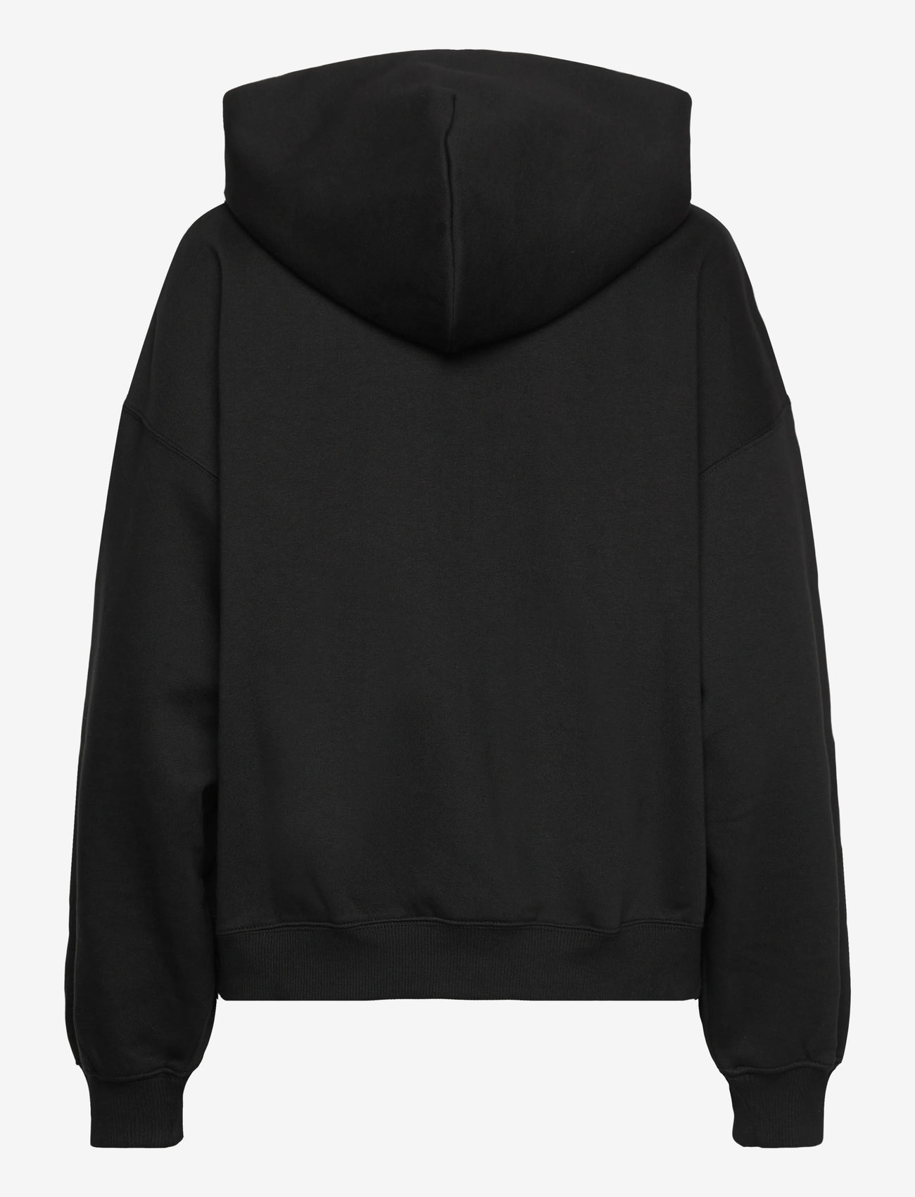Weekday - Oversized Heavyweight Zip Hoodie - black - 1