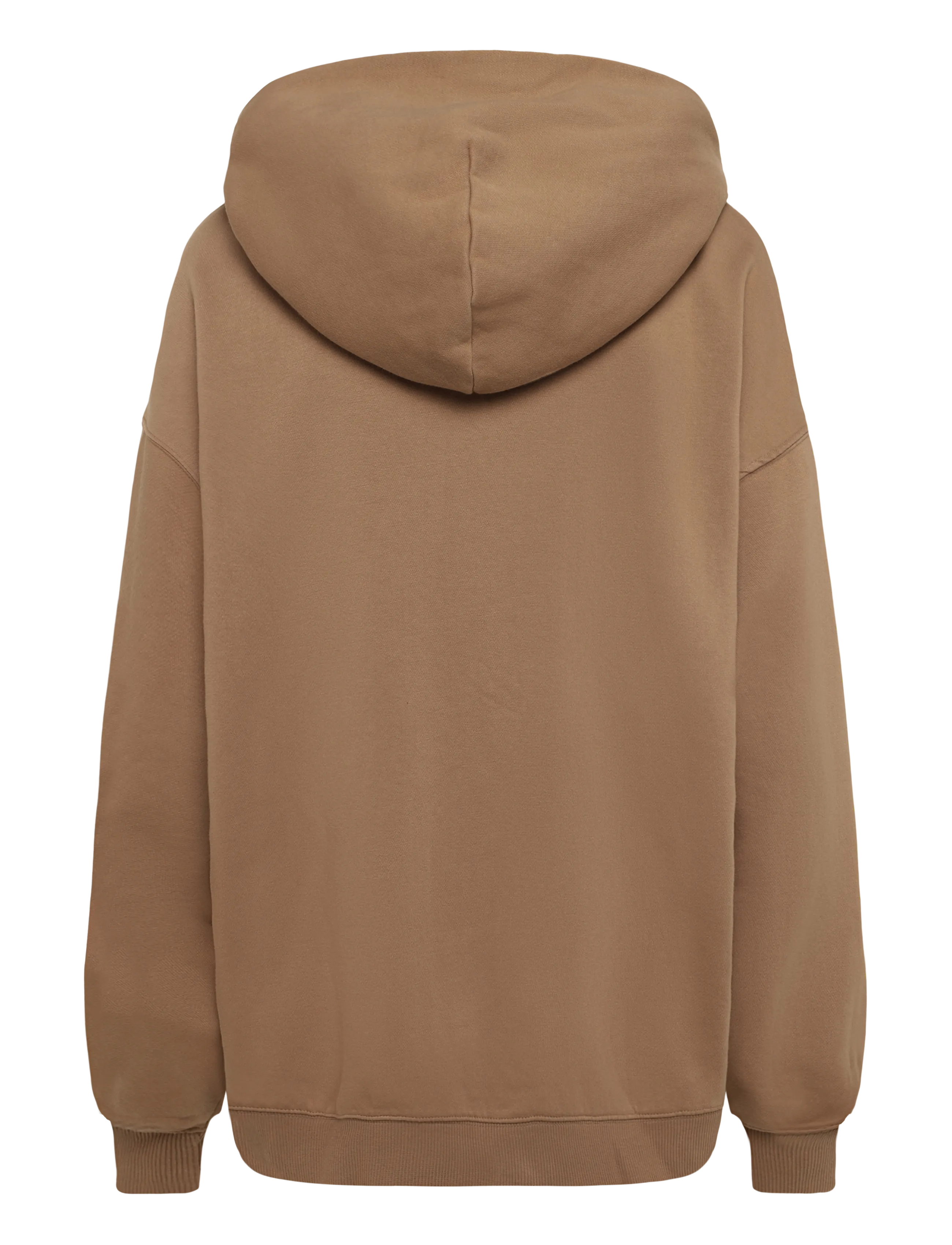 Weekday - Oversized Heavyweight Zip Hoodie - dark beige - 1