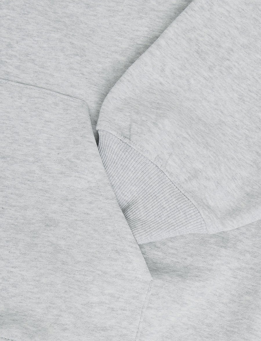 Weekday - Oversized Heavyweight Zip Hoodie - kapuutsiga pusad - grey melange - 3