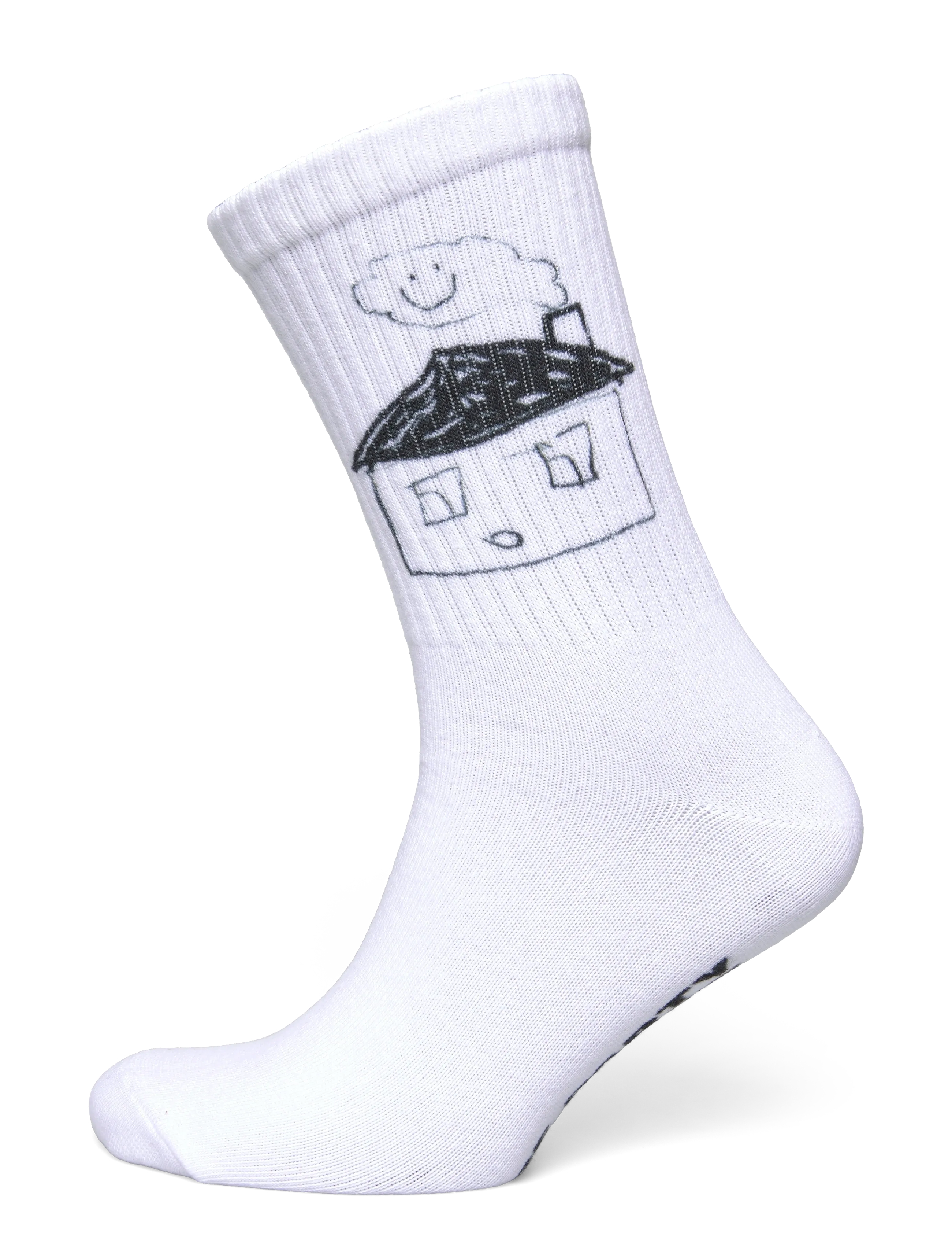 Weekday Graphic Sport Sock - Underwear - WHITE HOUSE PARTY / white