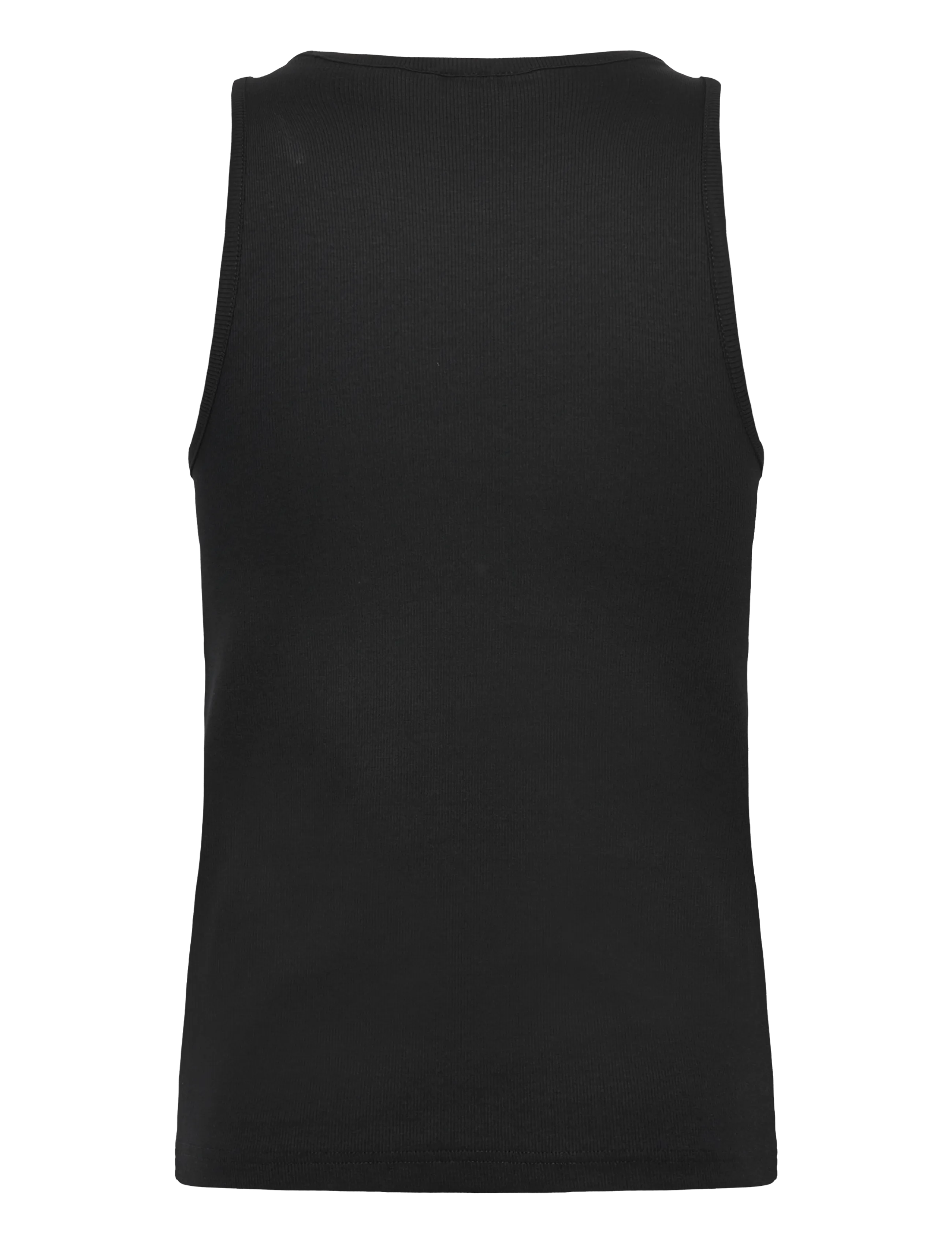 Weekday - Classic Ribbed Tank Top - sleeveless shirts - black - 1