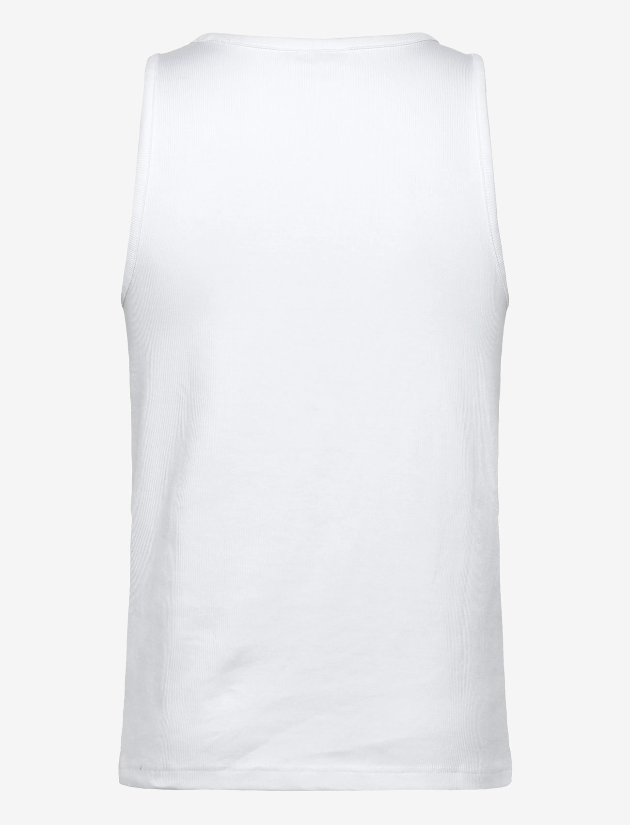 Weekday - Regular Fit Ribbed Tank Top - sleeveless shirts - white - 1