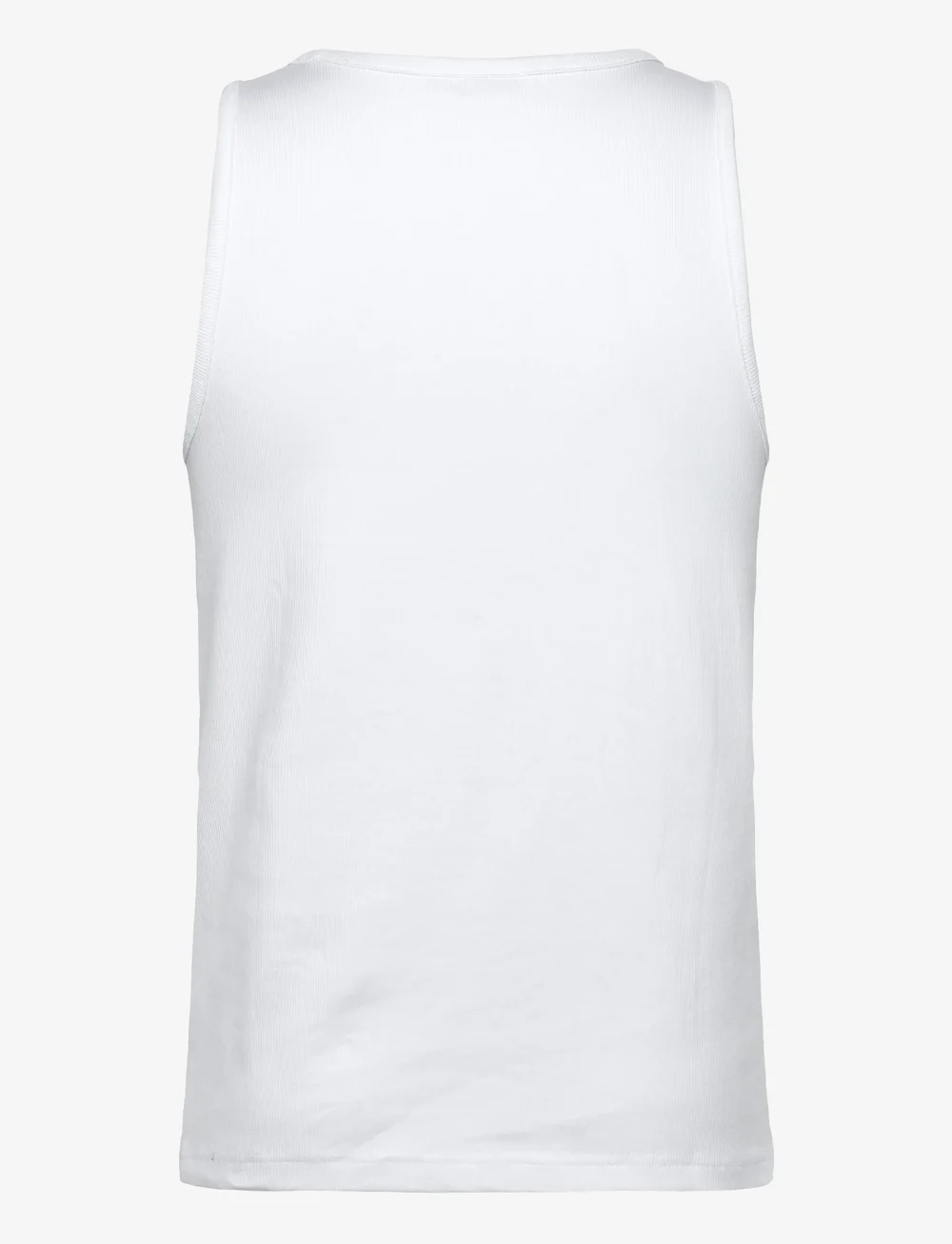 Weekday - Regular Fit Ribbed Tank Top - sleeveless shirts - white - 1
