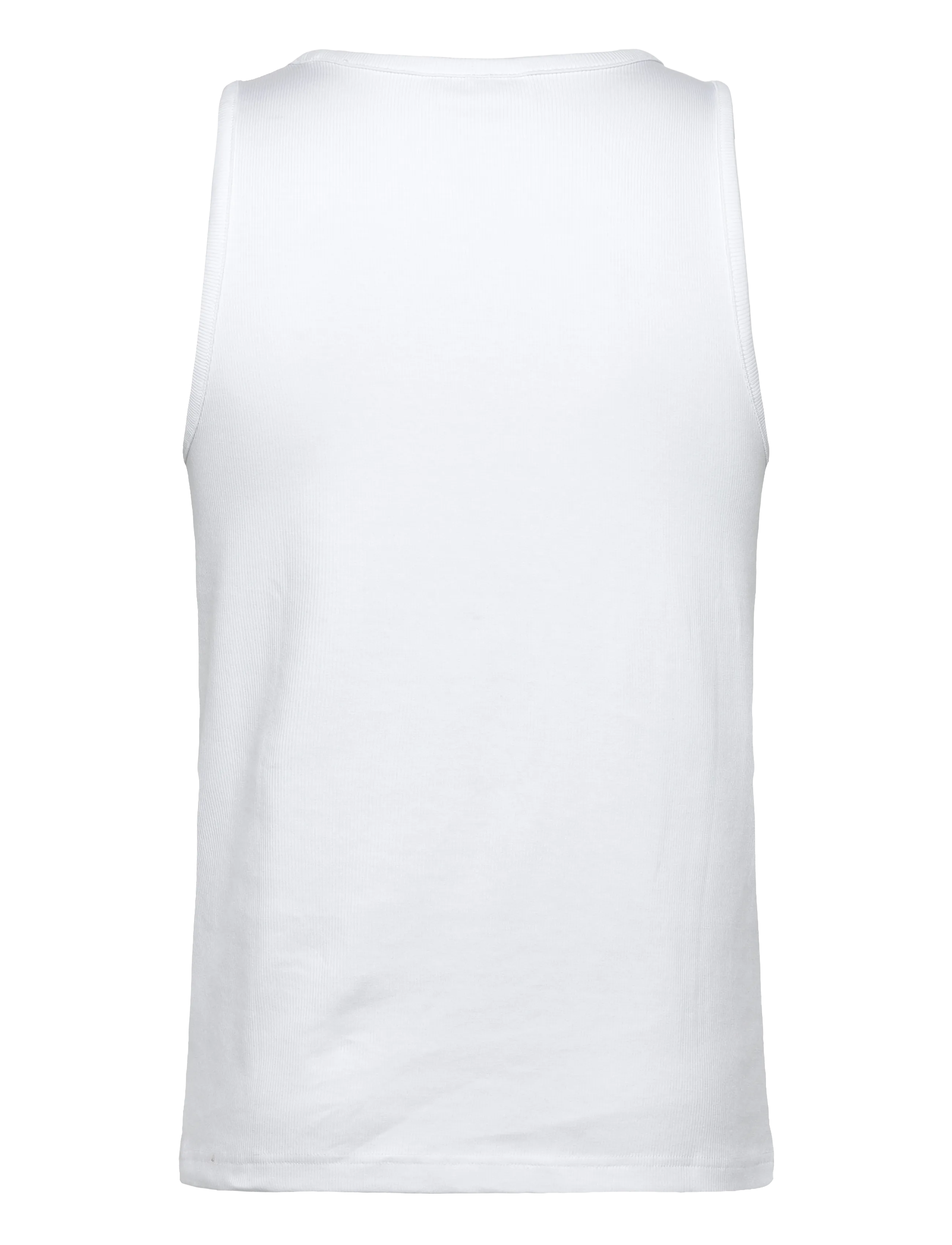 Weekday - Classic Ribbed Tank Top - tank tops - white - 1