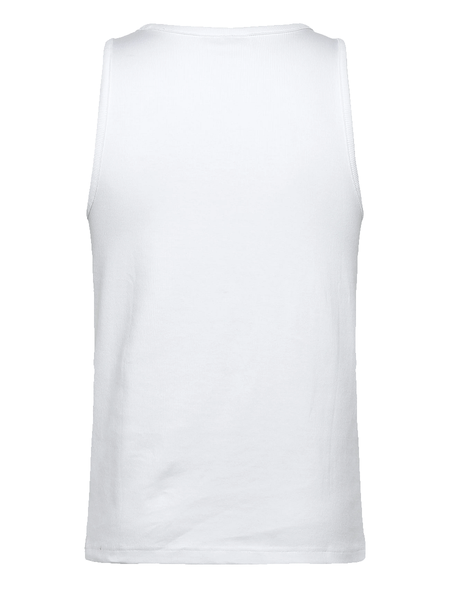 Weekday - Classic Ribbed Tank Top - varrukateta särgid - white - 1