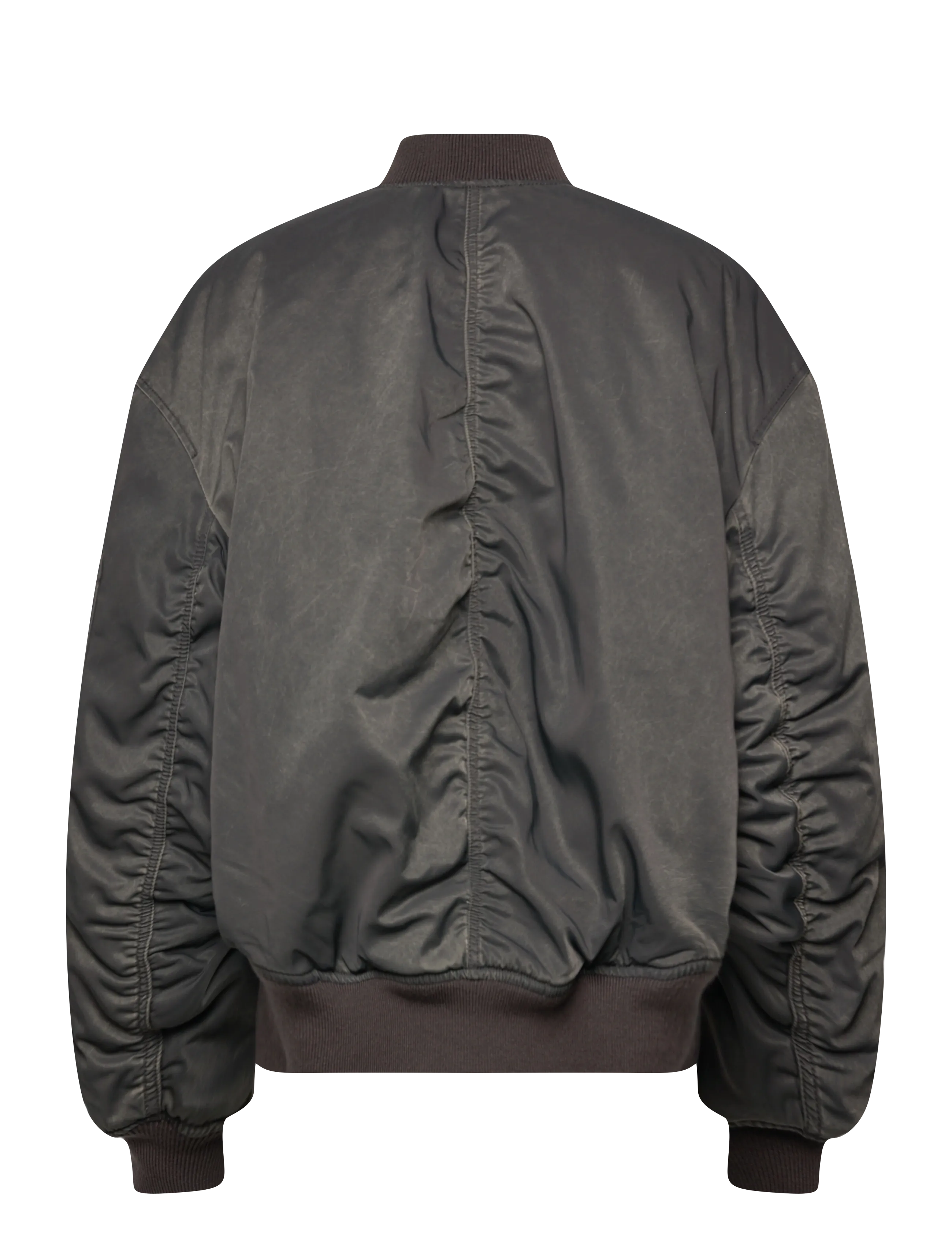 Weekday - Oversized Twill Bomber Jacket - frühlingsjacken - dark grey washed - 1
