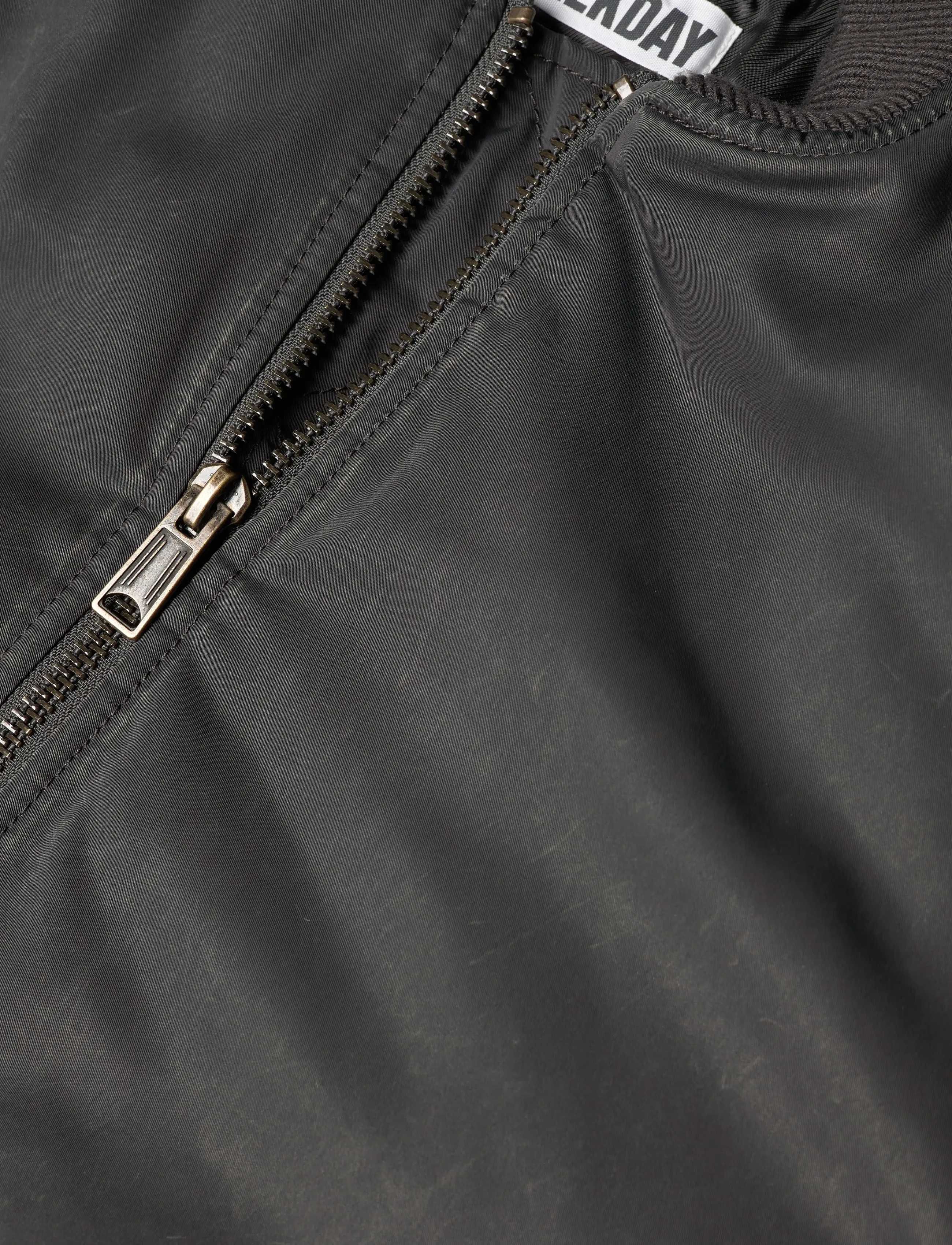 Weekday - Oversized Twill Bomber Jacket - frühlingsjacken - dark grey washed - 2