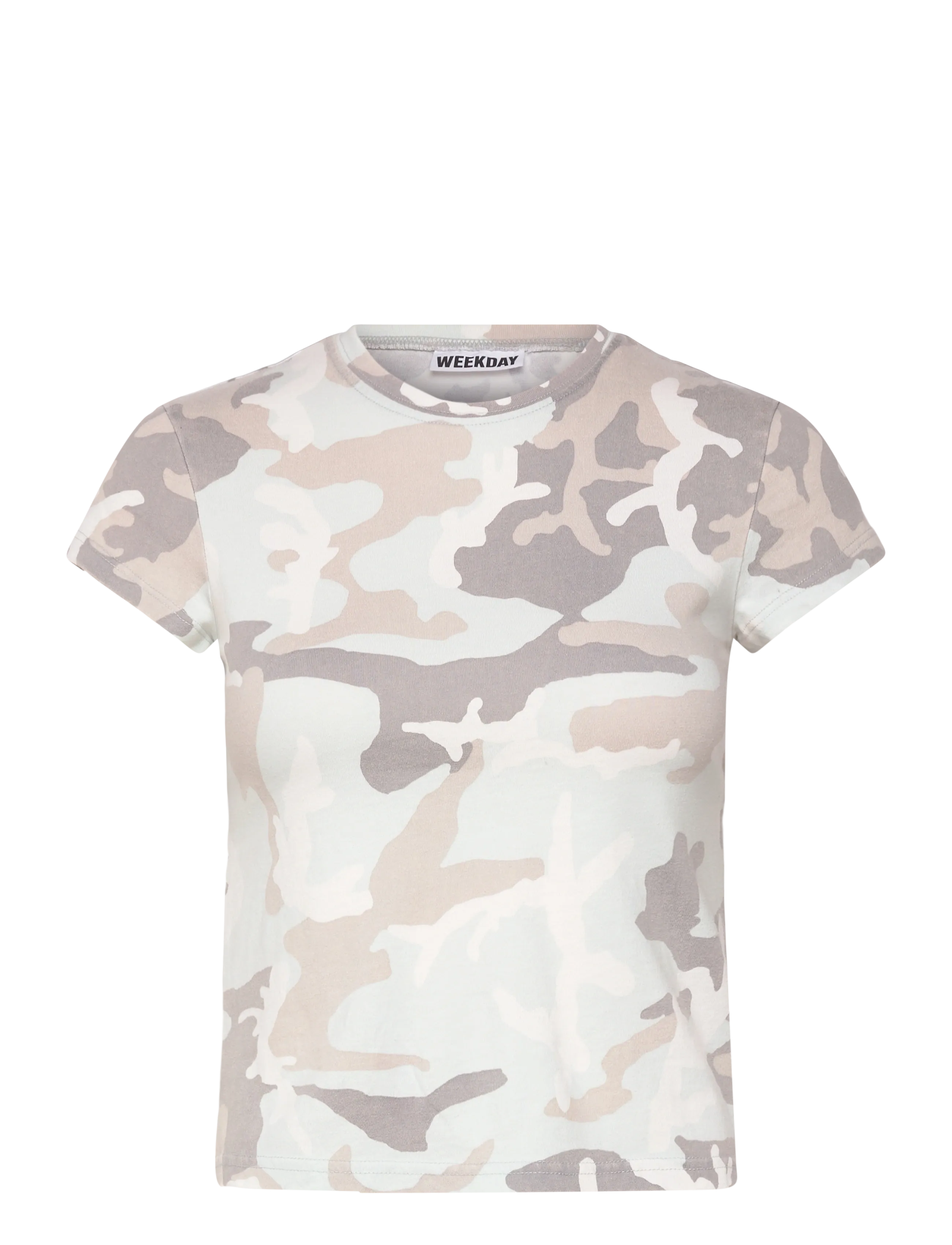 Weekday Boxy Printed Short-Sleeved T-shirt - Kläder - CAMO AOP / multi