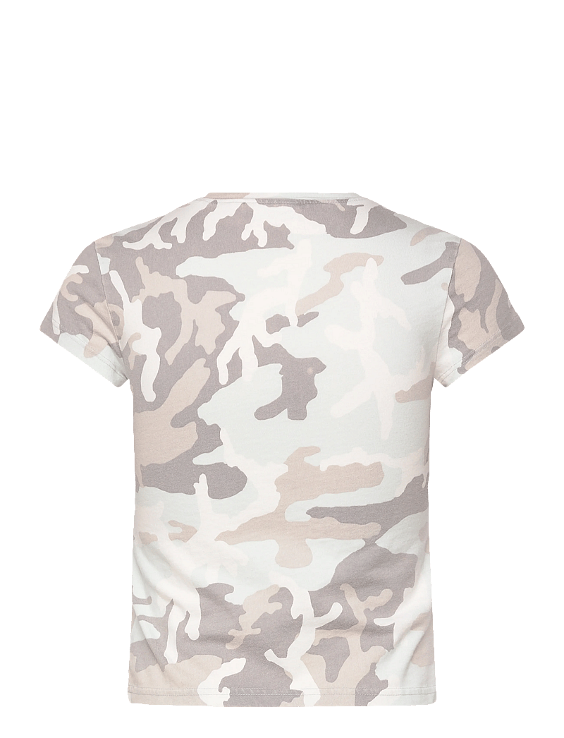 Weekday - Boxy Printed Short-Sleeved T-shirt - t-shirts - camo aop - 1