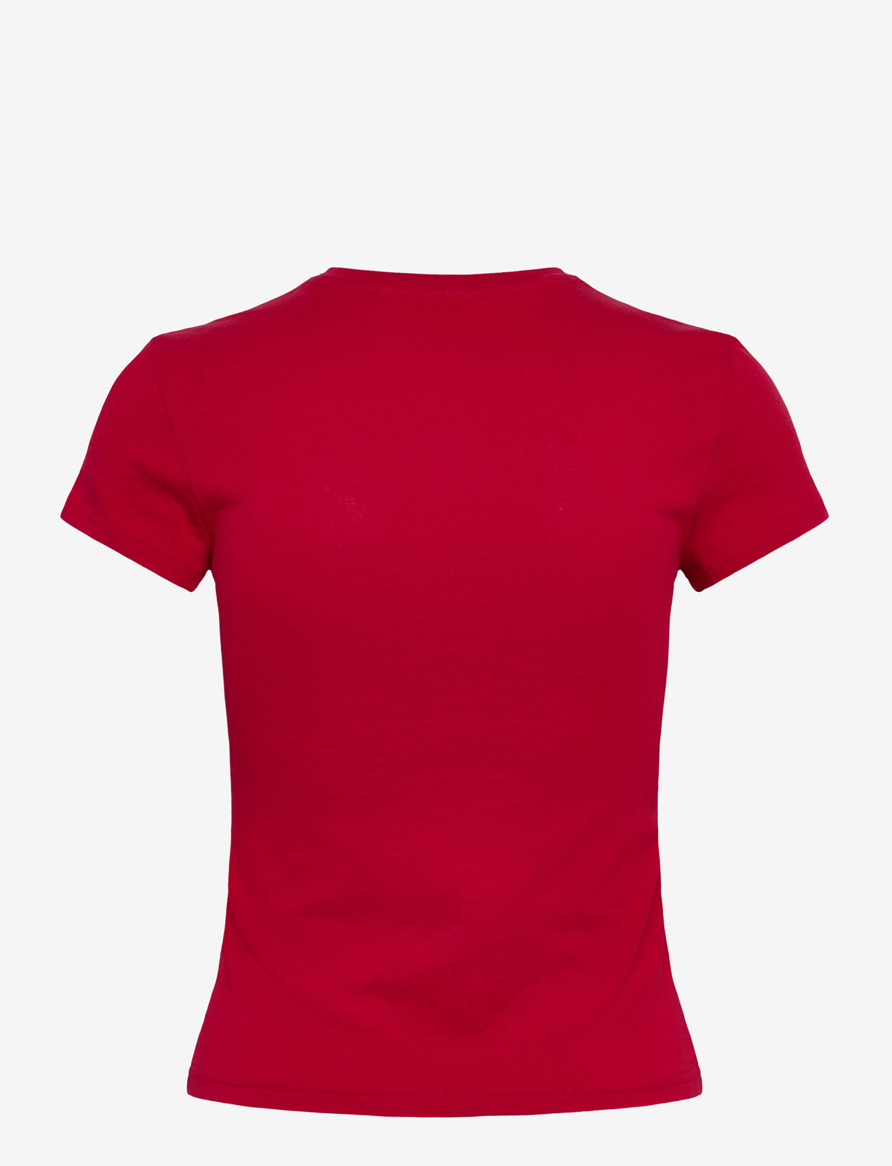 Weekday - Boxy Printed Short-Sleeved T-shirt - t-shirts - red - 1
