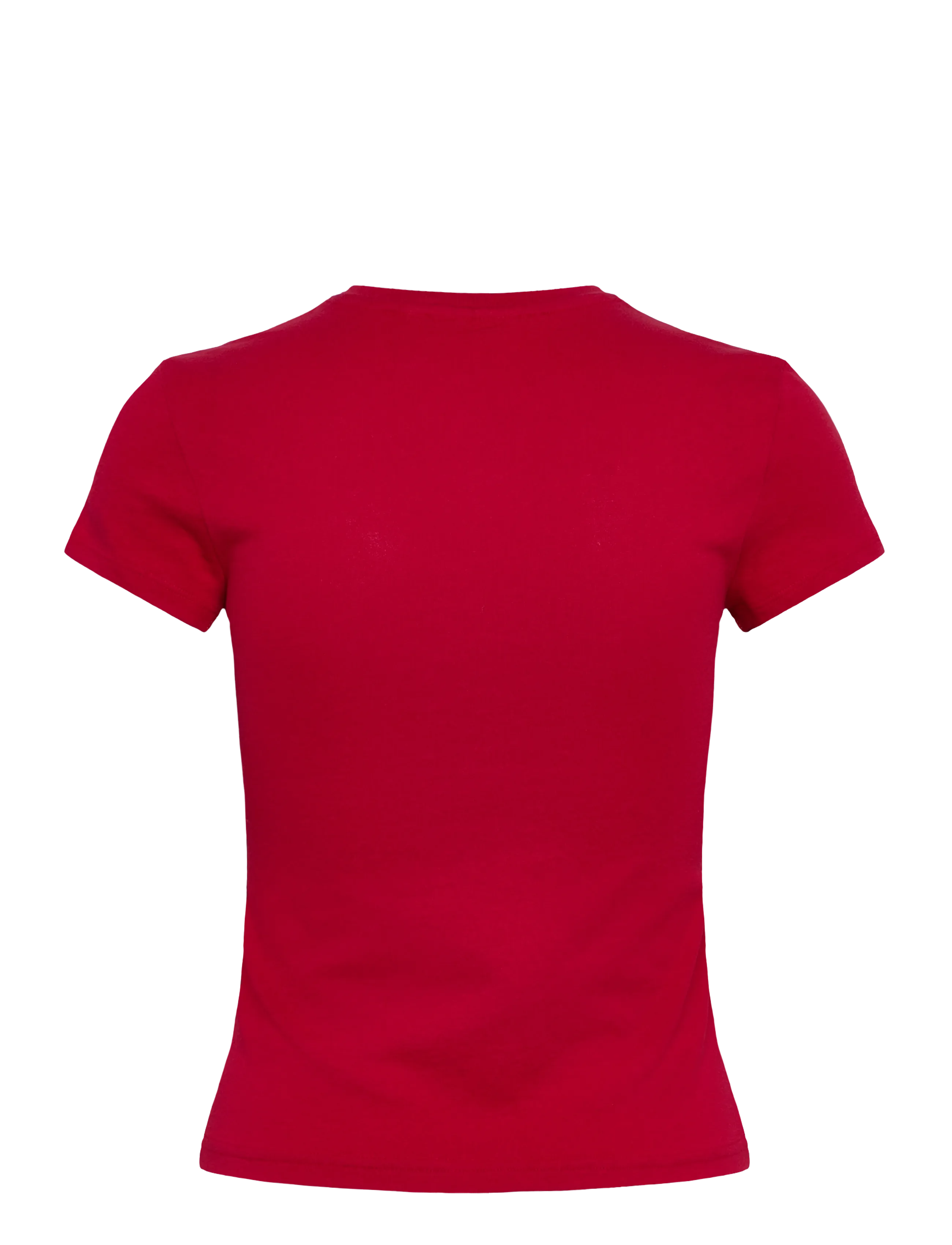 Weekday - Boxy Printed Short-Sleeved T-shirt - t-shirts - red - 1