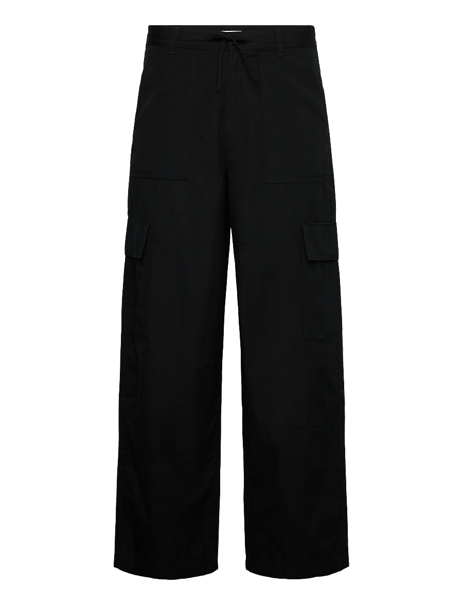 Weekday - Loose Cargo Trousers - cargobyxor - black dark - 0