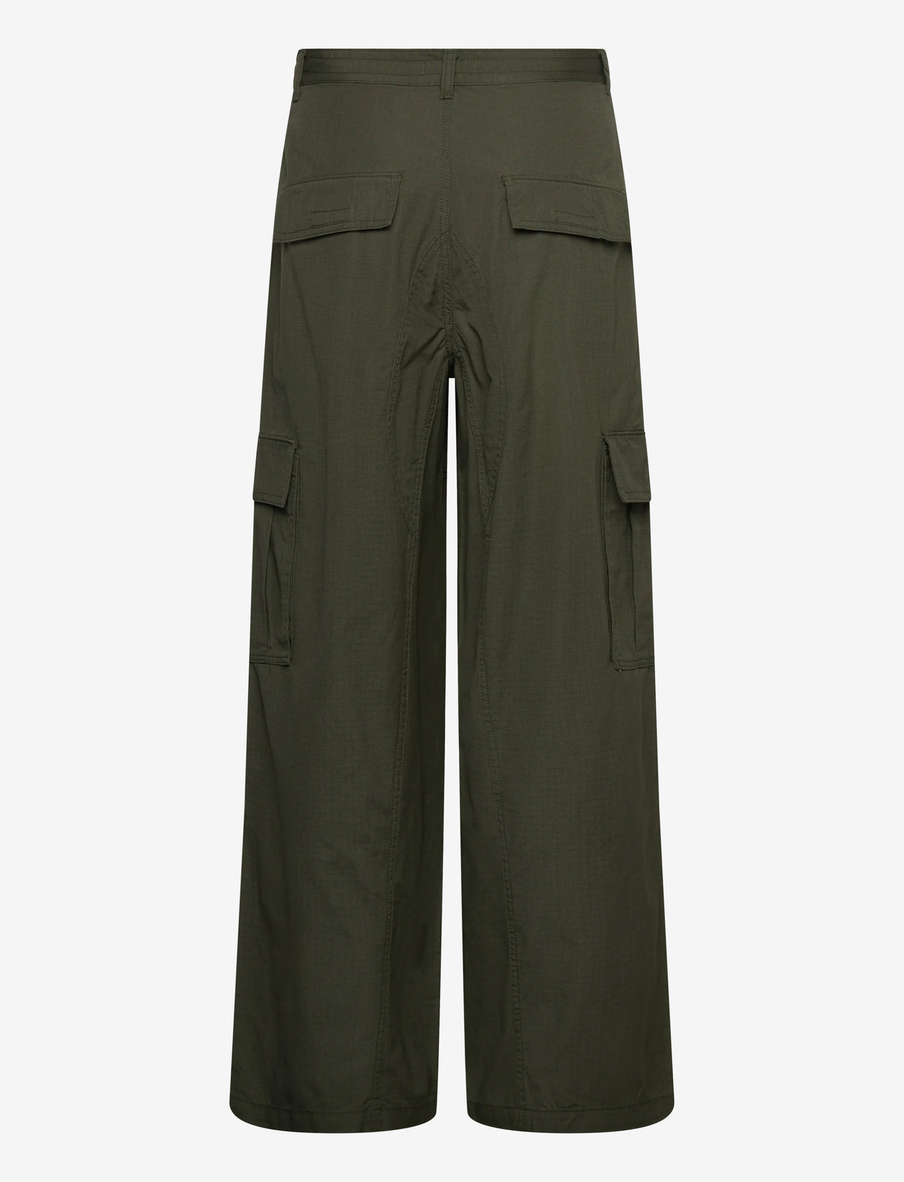 Weekday - Loose Cargo Trousers - cargohose - khaki green dark - 1