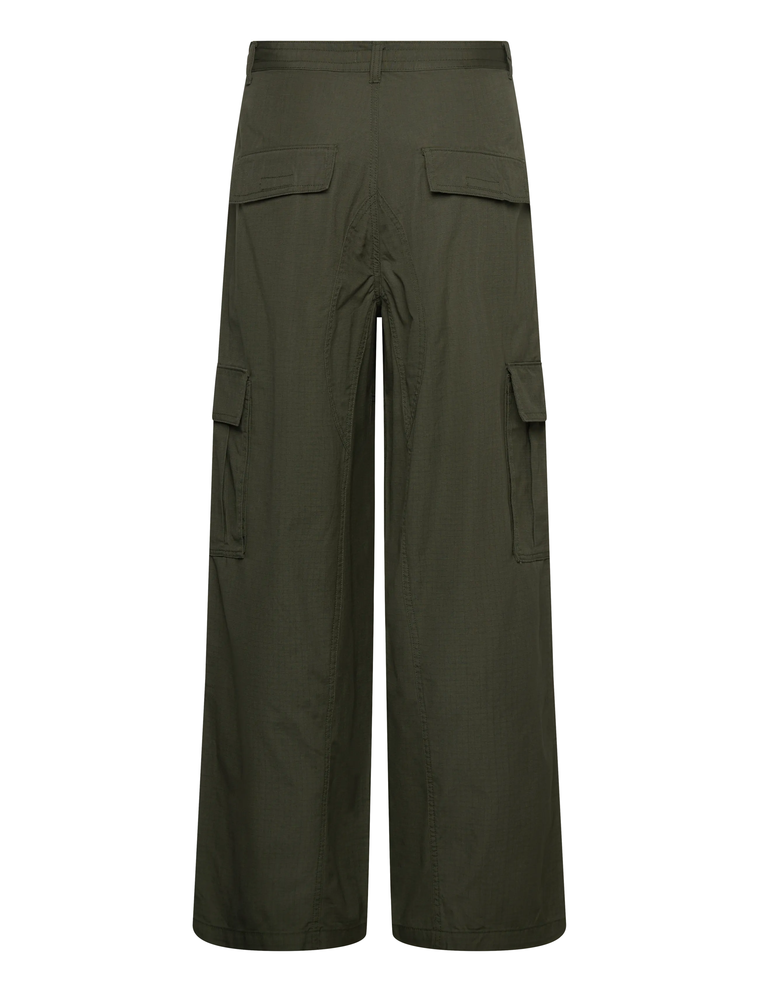 Weekday - Loose Cargo Trousers - cargohose - khaki green dark - 1