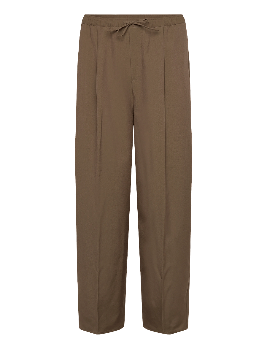 Weekday - Oversized Suit Trousers - Ülikonnapüksid - brown - 0