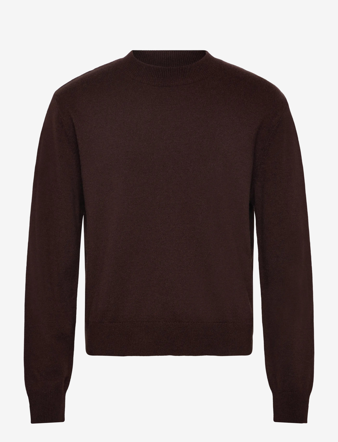 Weekday - Regular Woolblend Sweater - rundhals - brown melange - 0