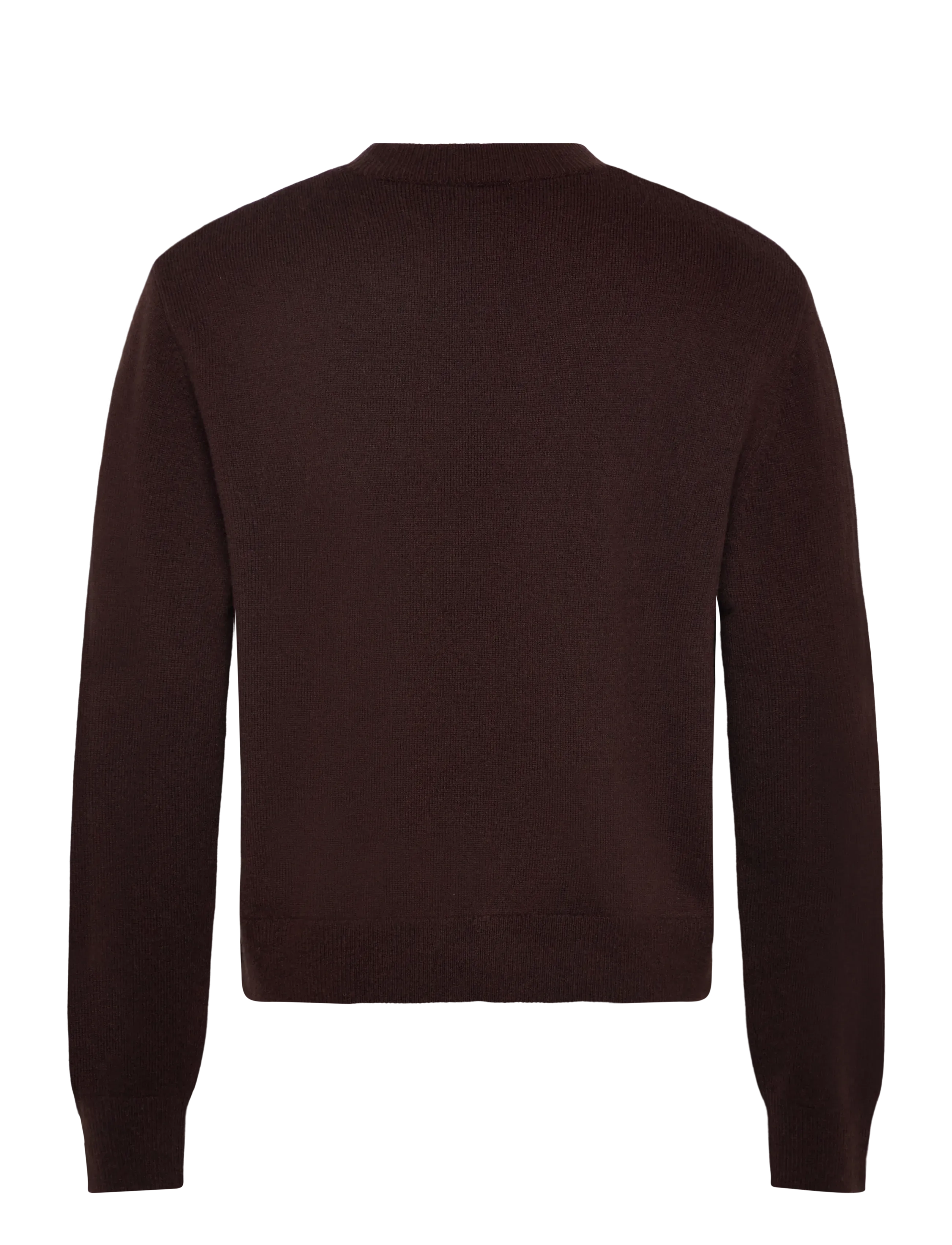 Weekday - Regular Woolblend Sweater - rund hals - brown melange - 1