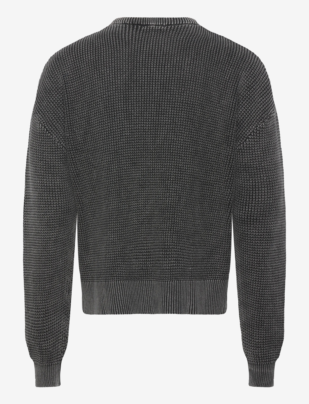 Weekday - Boxy Cotton Sweater - rundhalsad - black wash - 1