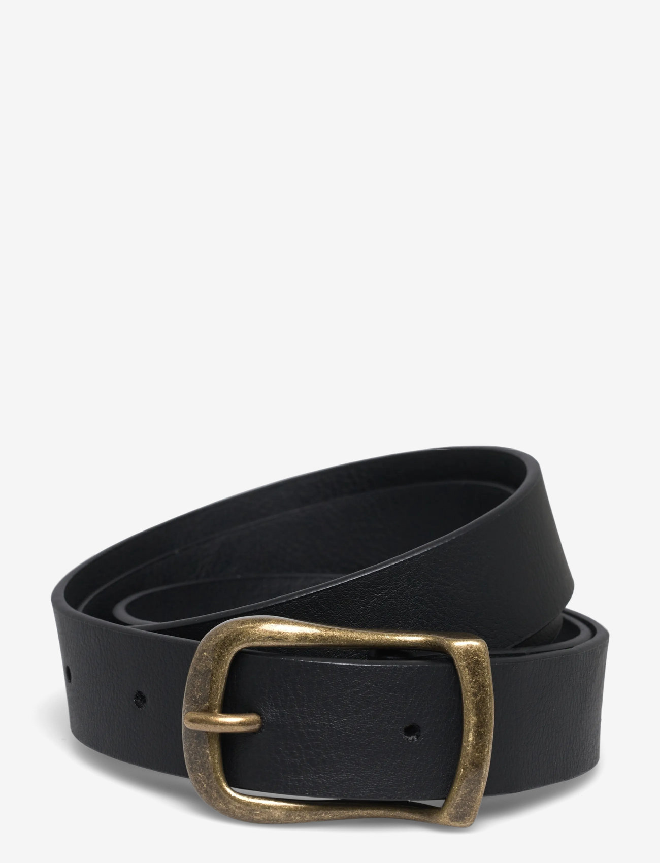 Weekday - Slim Faux Leather Belt - casual gürtel - black - 0