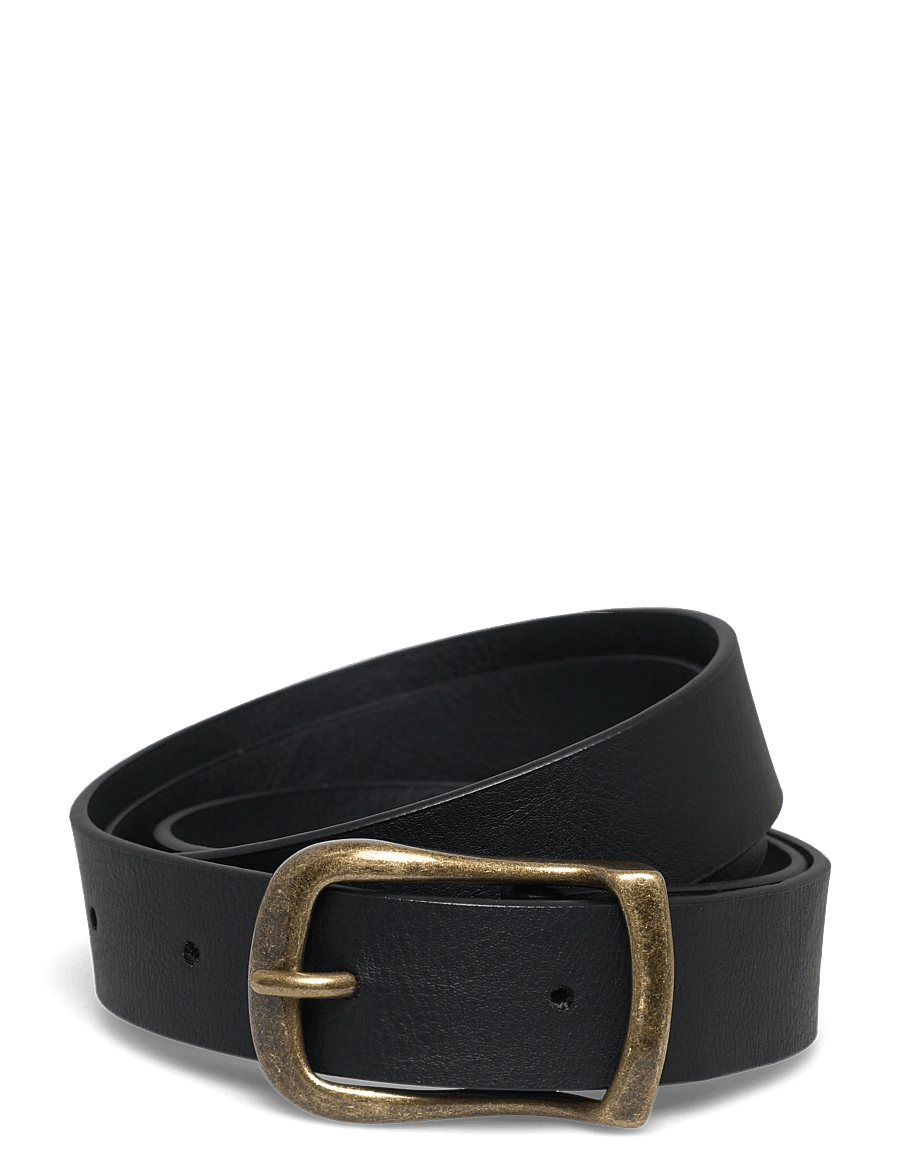 Weekday - Slim Faux Leather Belt - freizeitgürtel - black - 0