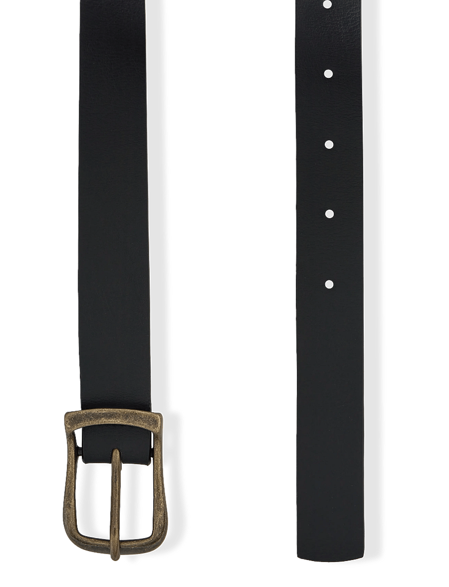 Weekday - Slim Faux Leather Belt - freizeitgürtel - black - 1