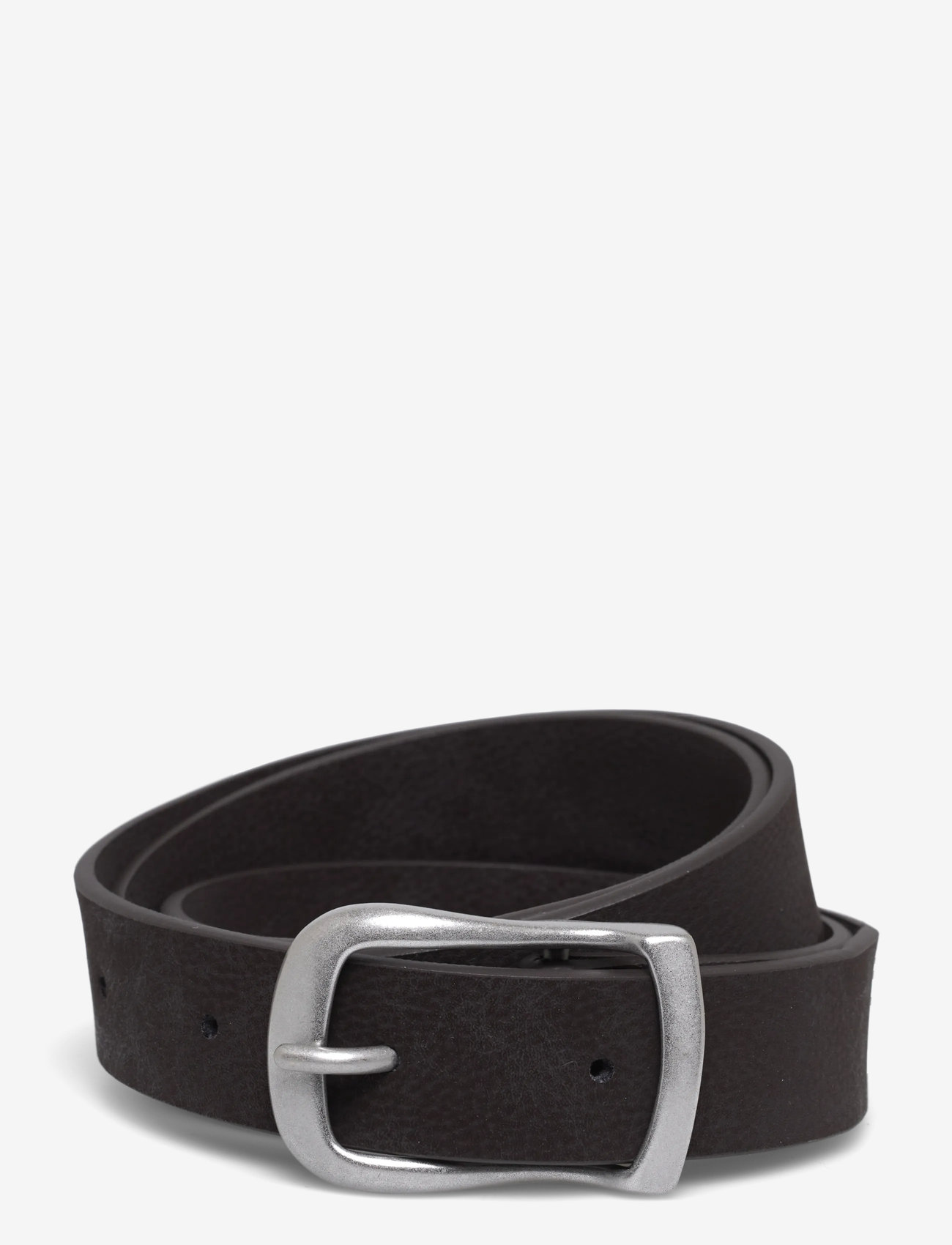Weekday - Slim Faux Leather Belt - casual bælter - brown - 0