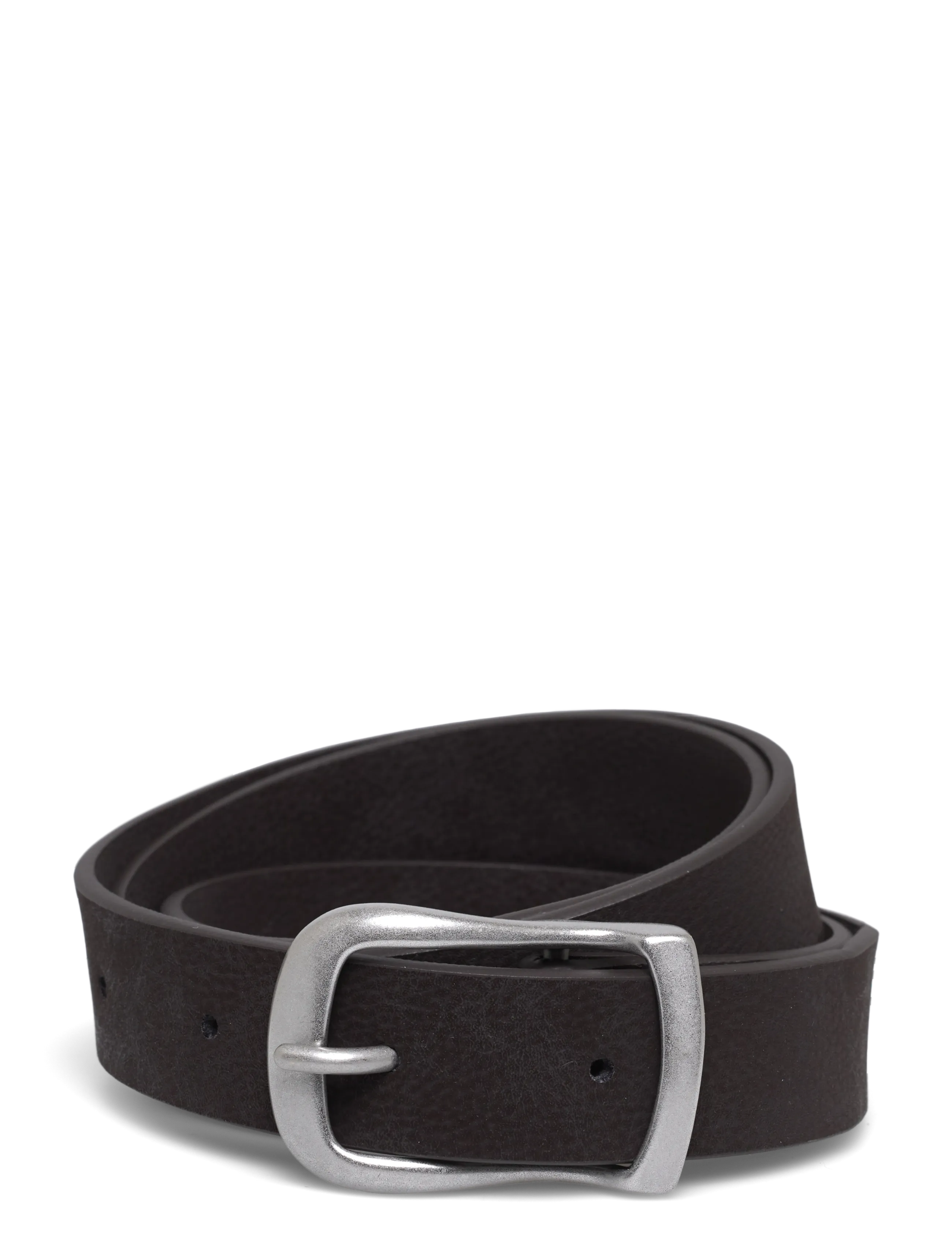 Weekday Slim Faux Leather Belt - Jõulukingid - BROWN / black