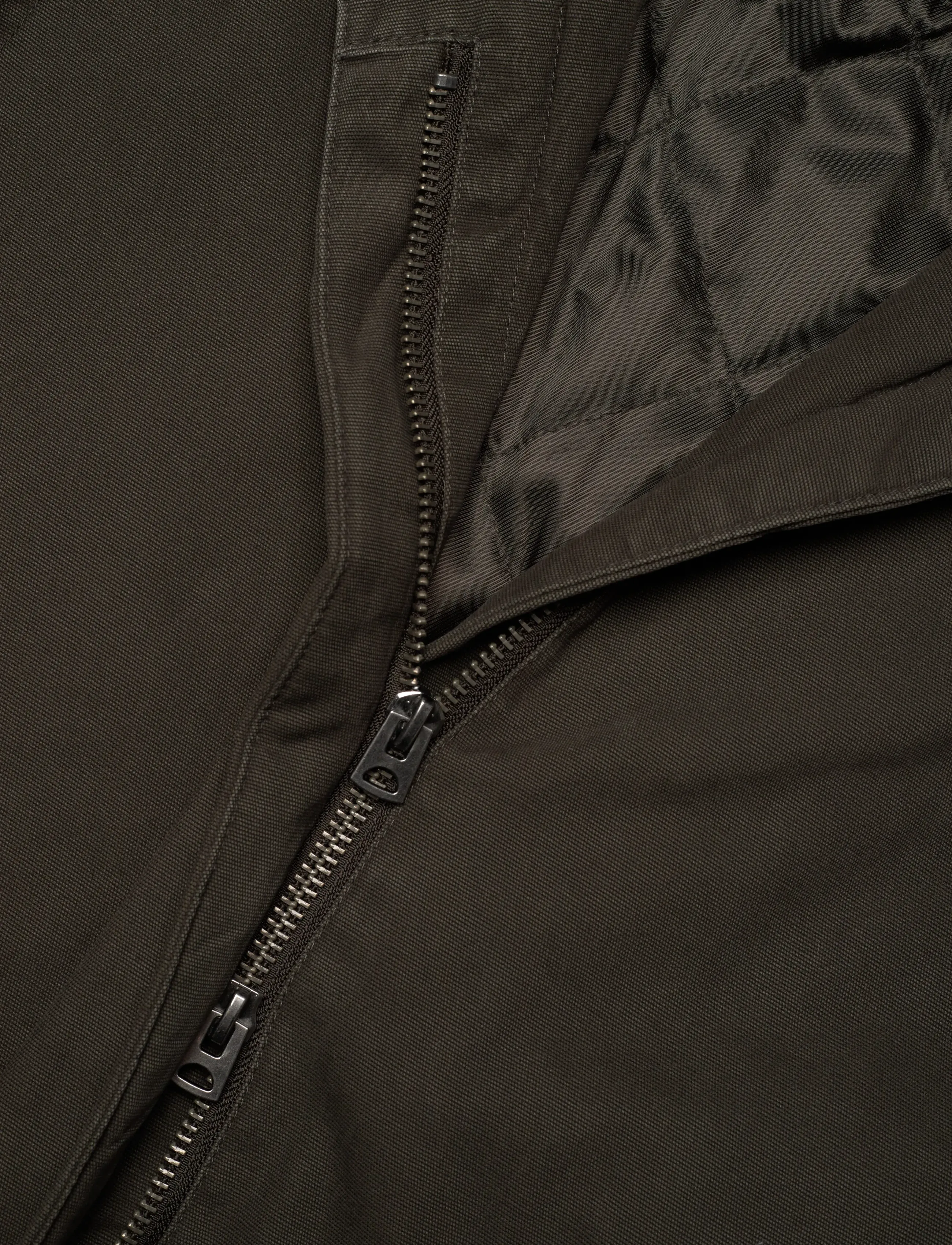 Weekday - Loose Fit Canvas Car Coat - winter jackets - grey dark - 2