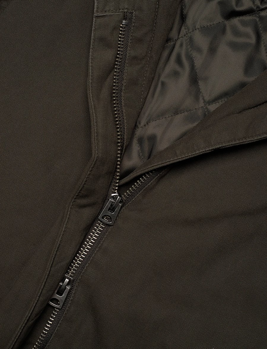 Weekday - Loose Fit Canvas Car Coat - talvejoped - grey dark - 2