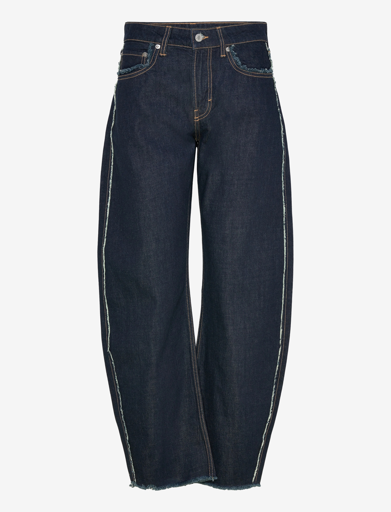 Weekday - Abell Mid Rise Regular Barrel Leg Jeans - barrel jeans - blue rinse - 0