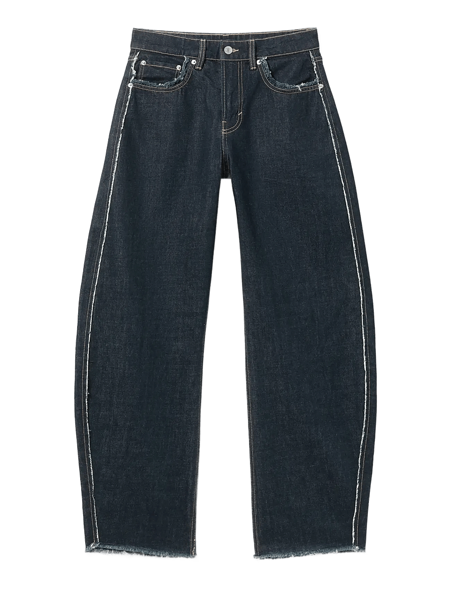 Weekday - Abell Mid Rise Regular Barrel Leg Jeans - barrel jeans - blue rinse - 1