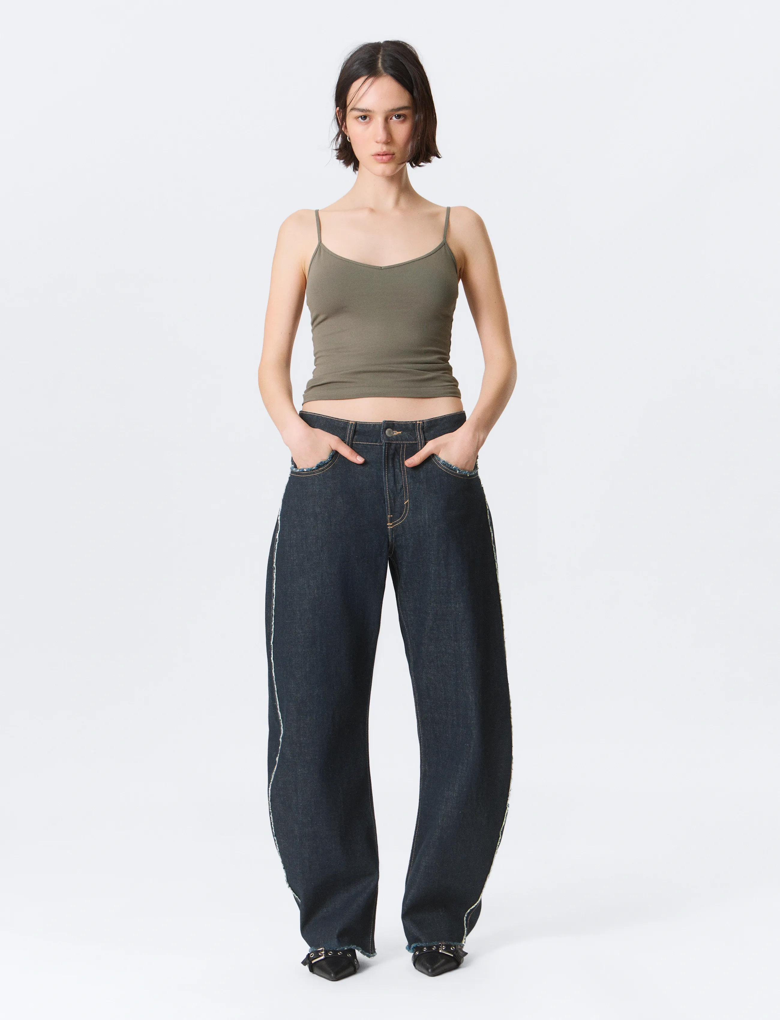 Weekday - Abell Mid Rise Regular Barrel Leg Jeans - barrel jeans - blue rinse - 4