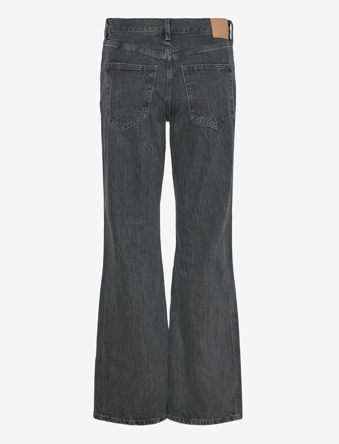 Weekday - Helix Low Rise Relaxed Flared Leg Jeans - hosen mit weitem bein - risso black - 1