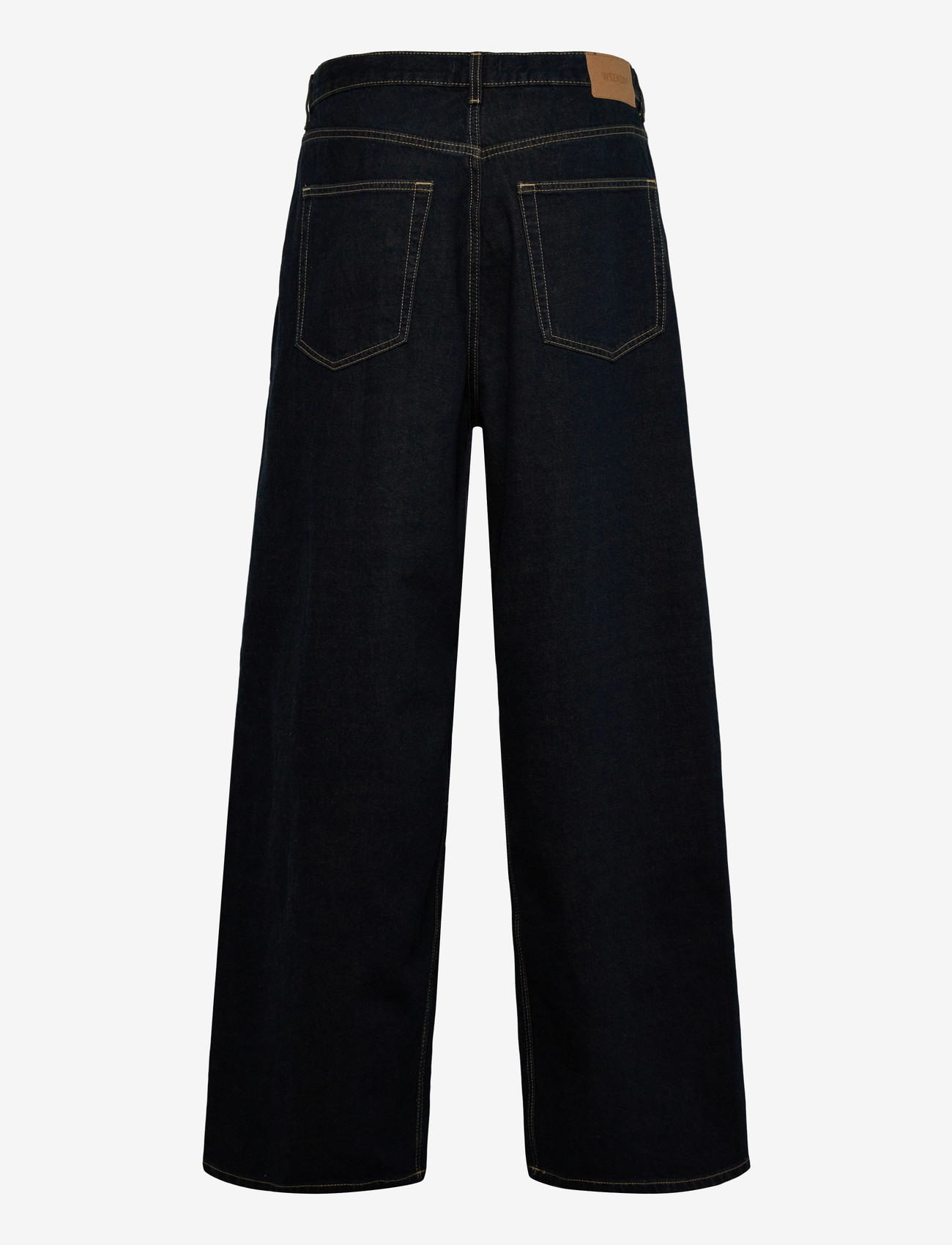 Weekday - Pleated Loose Baggy Leg Jeans - loose jeans - emerald rinse - 1